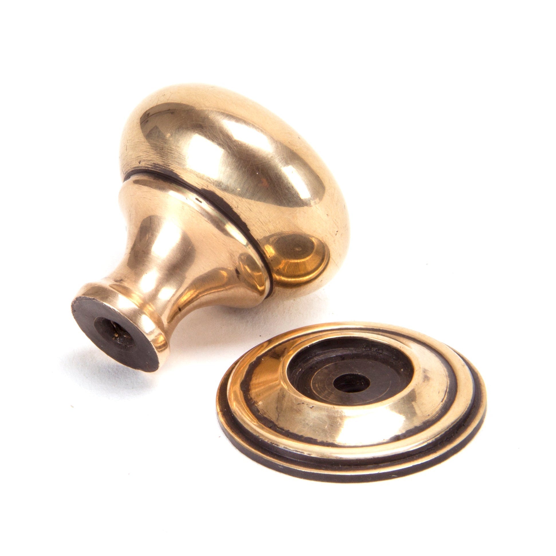 Polished Bronze Mushroom Cabinet Knob 32mm | From The Anvil-Cabinet Knobs-Yester Home