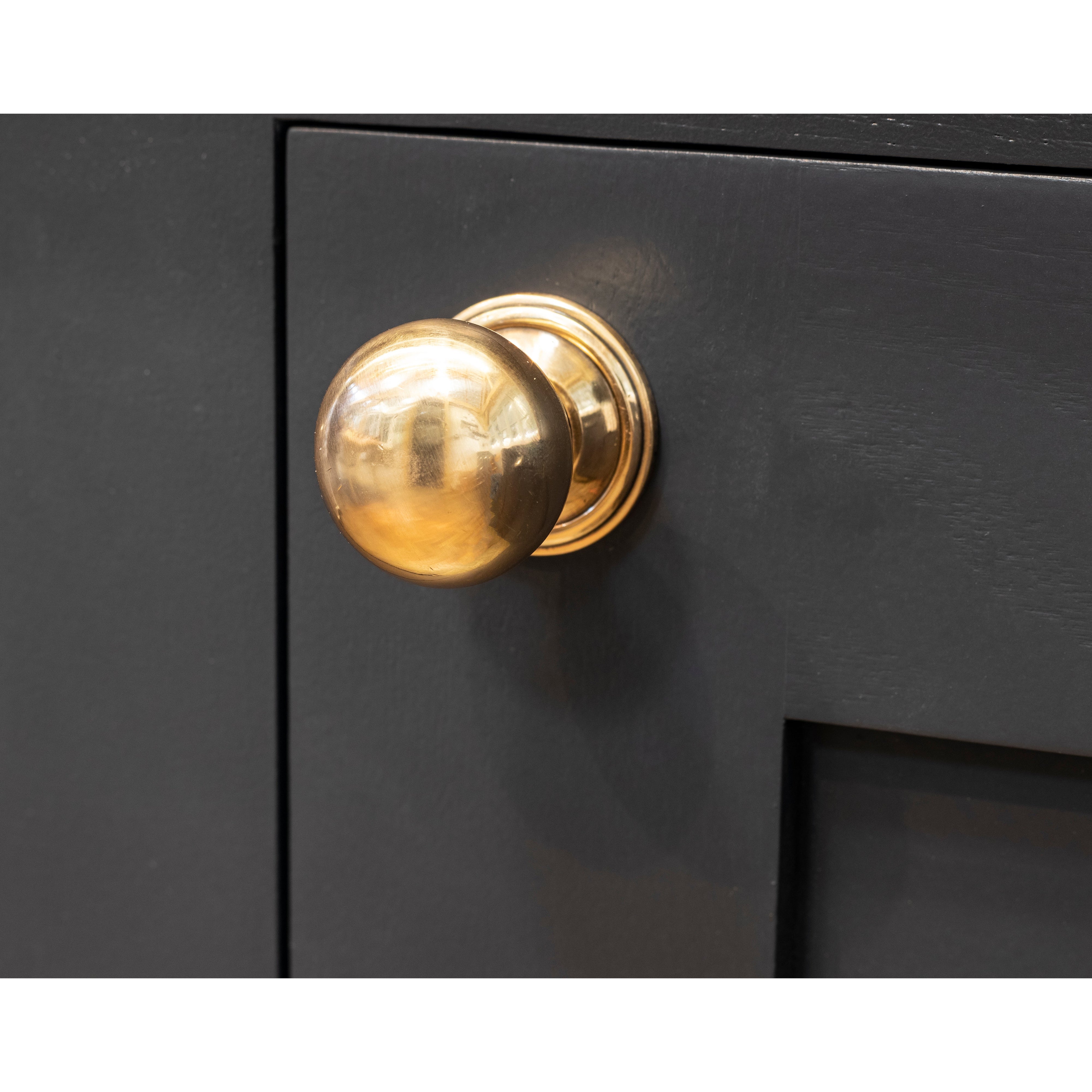 Polished Bronze Mushroom Cabinet Knob 32mm | From The Anvil-Cabinet Knobs-Yester Home