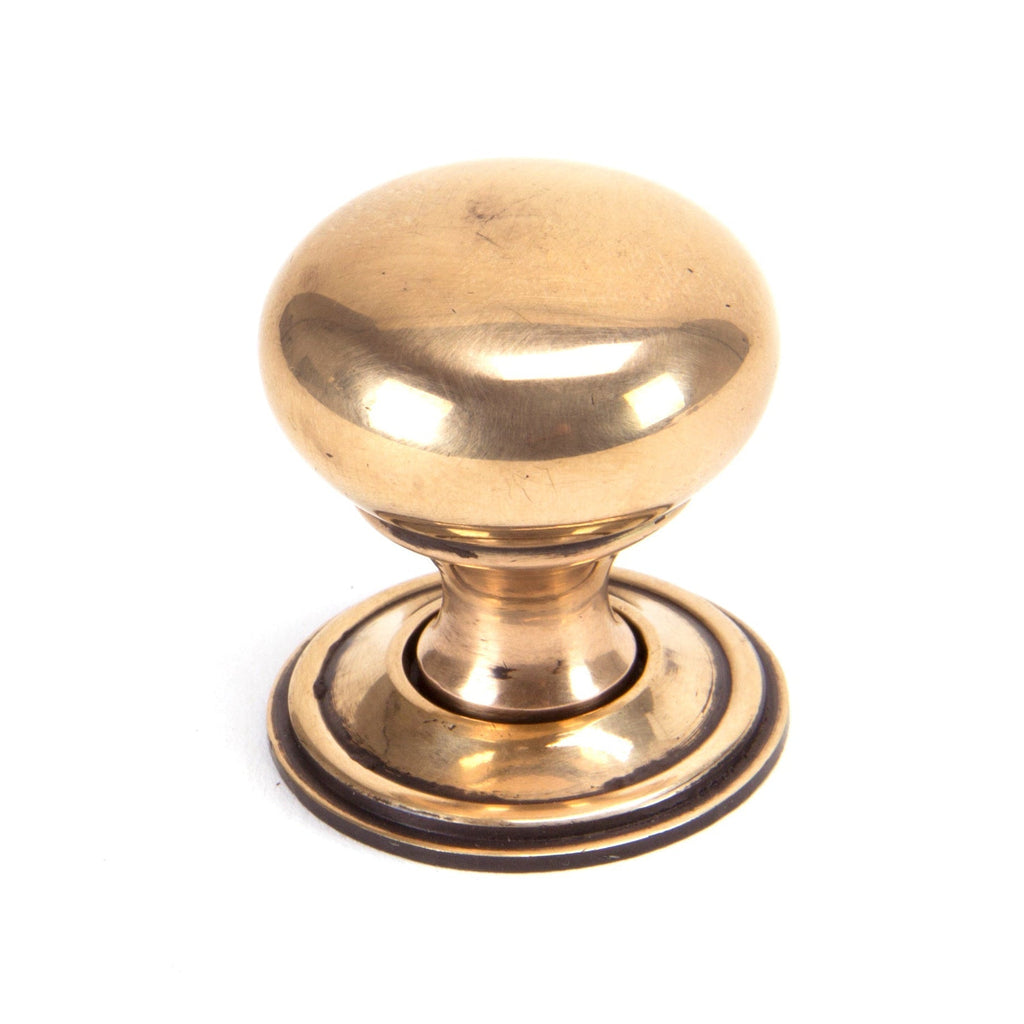 Polished Bronze Mushroom Cabinet Knob 32mm | From The Anvil-Cabinet Knobs-Yester Home