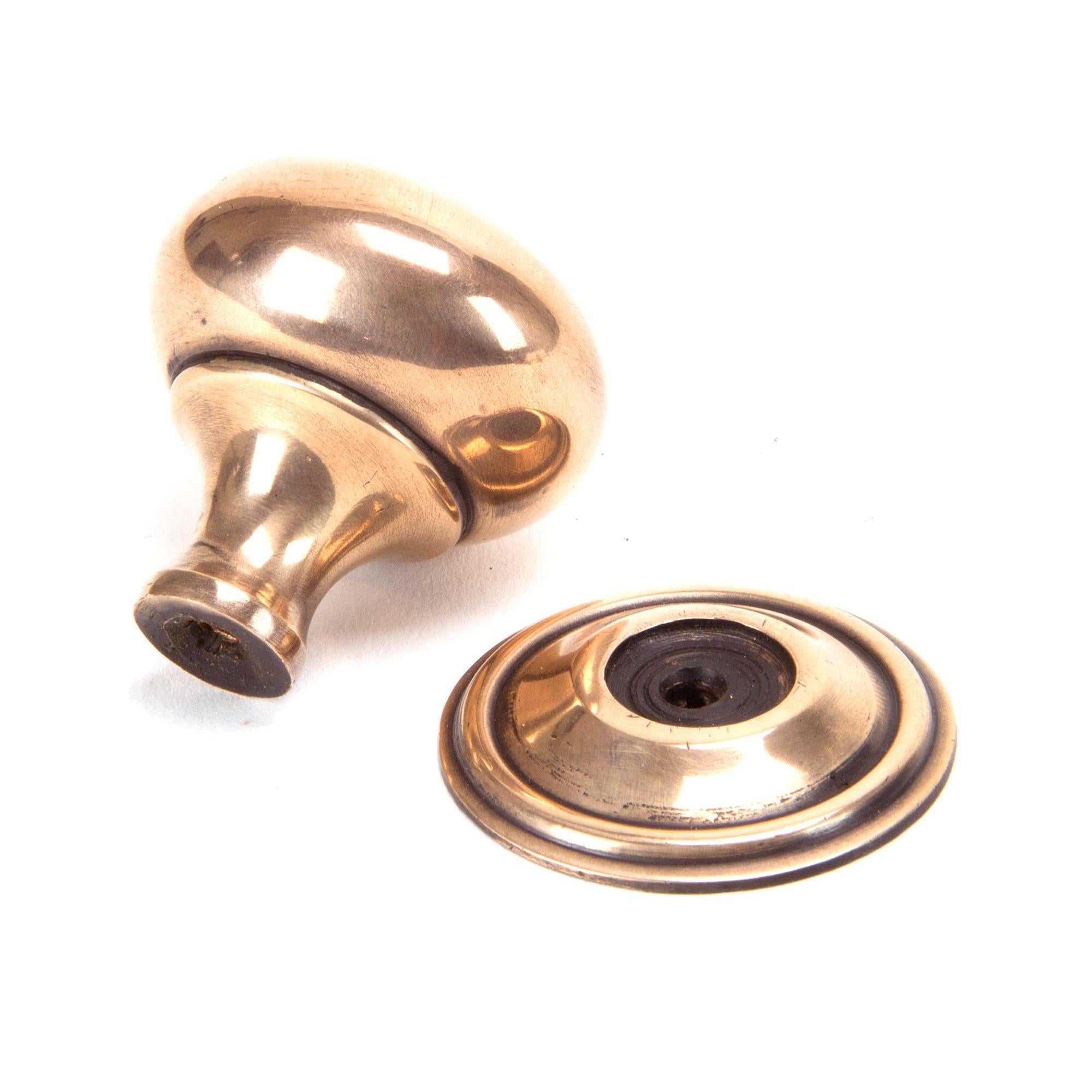 Polished Bronze Mushroom Cabinet Knob 38mm | From The Anvil - Cabinet Knobs - From The Anvil - Yester Home