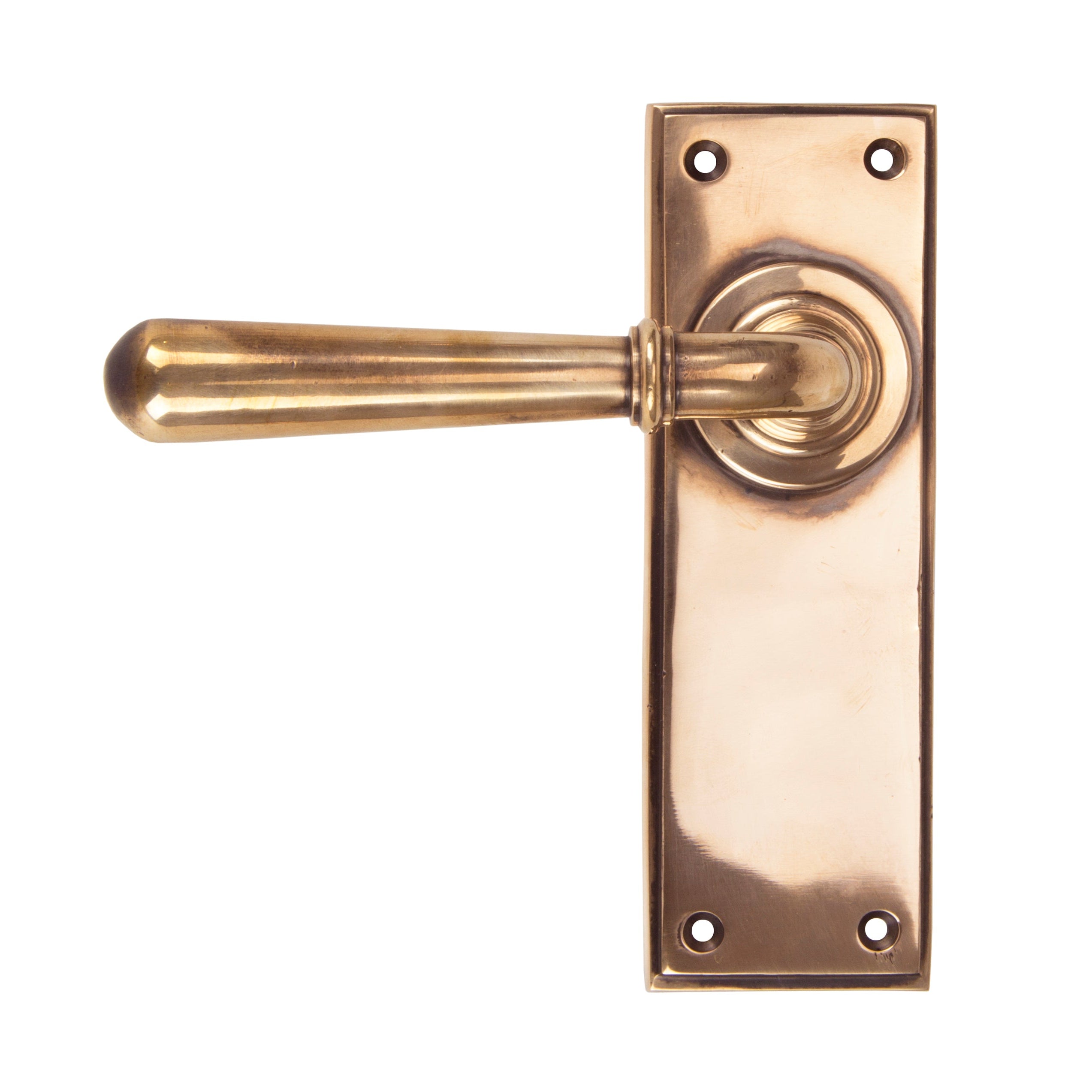Polished Bronze Newbury Lever Latch Set | From The Anvil-Lever Latch-Yester Home