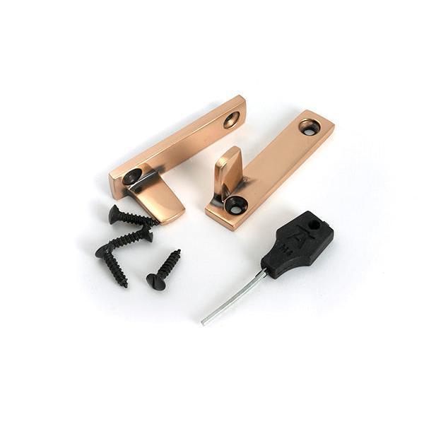Polished Bronze Night-Vent Locking Art Deco Fastener - Night-Vent Fasteners - From The Anvil - Yester Home