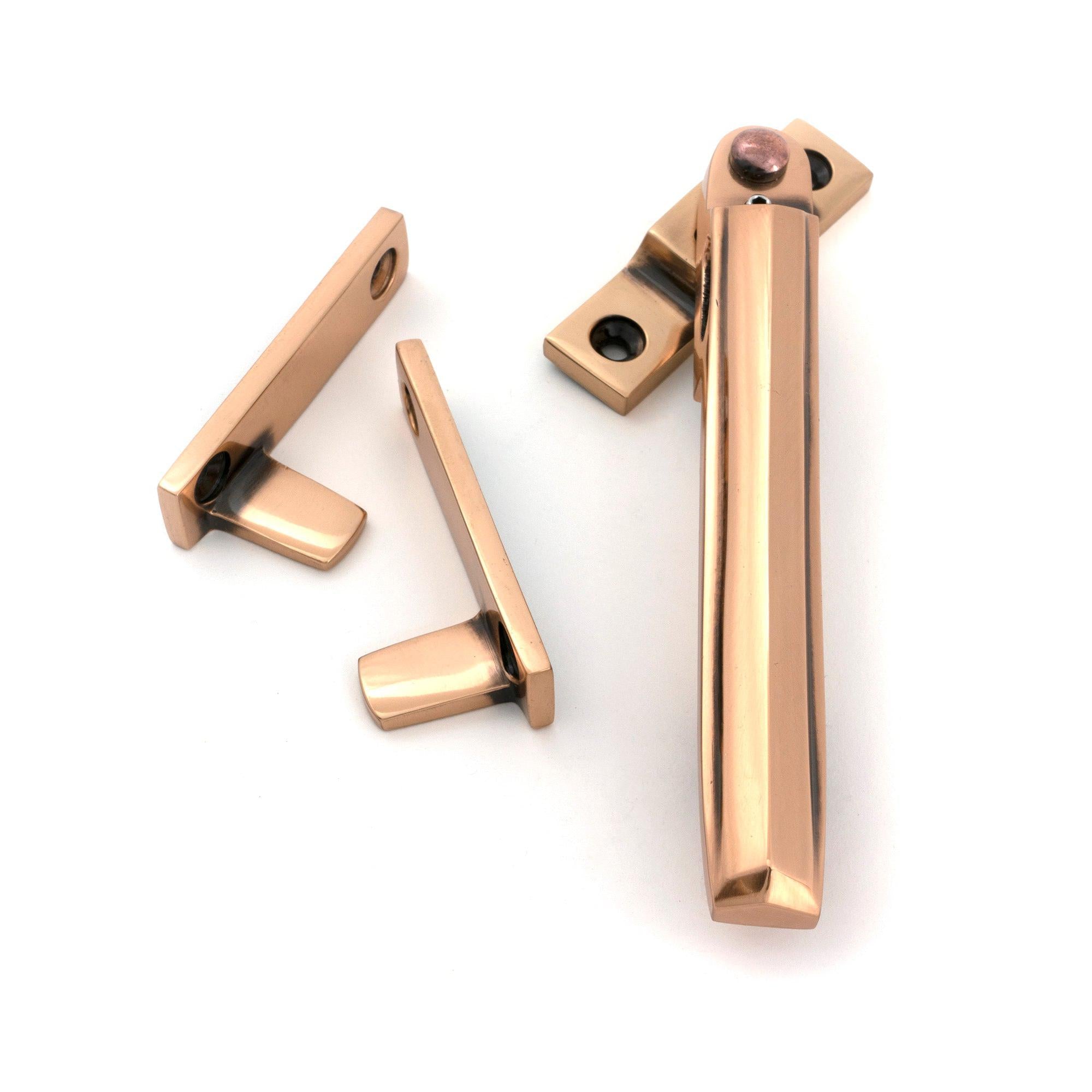Polished Bronze Night-Vent Locking Art Deco Fastener - Night-Vent Fasteners - From The Anvil - Yester Home