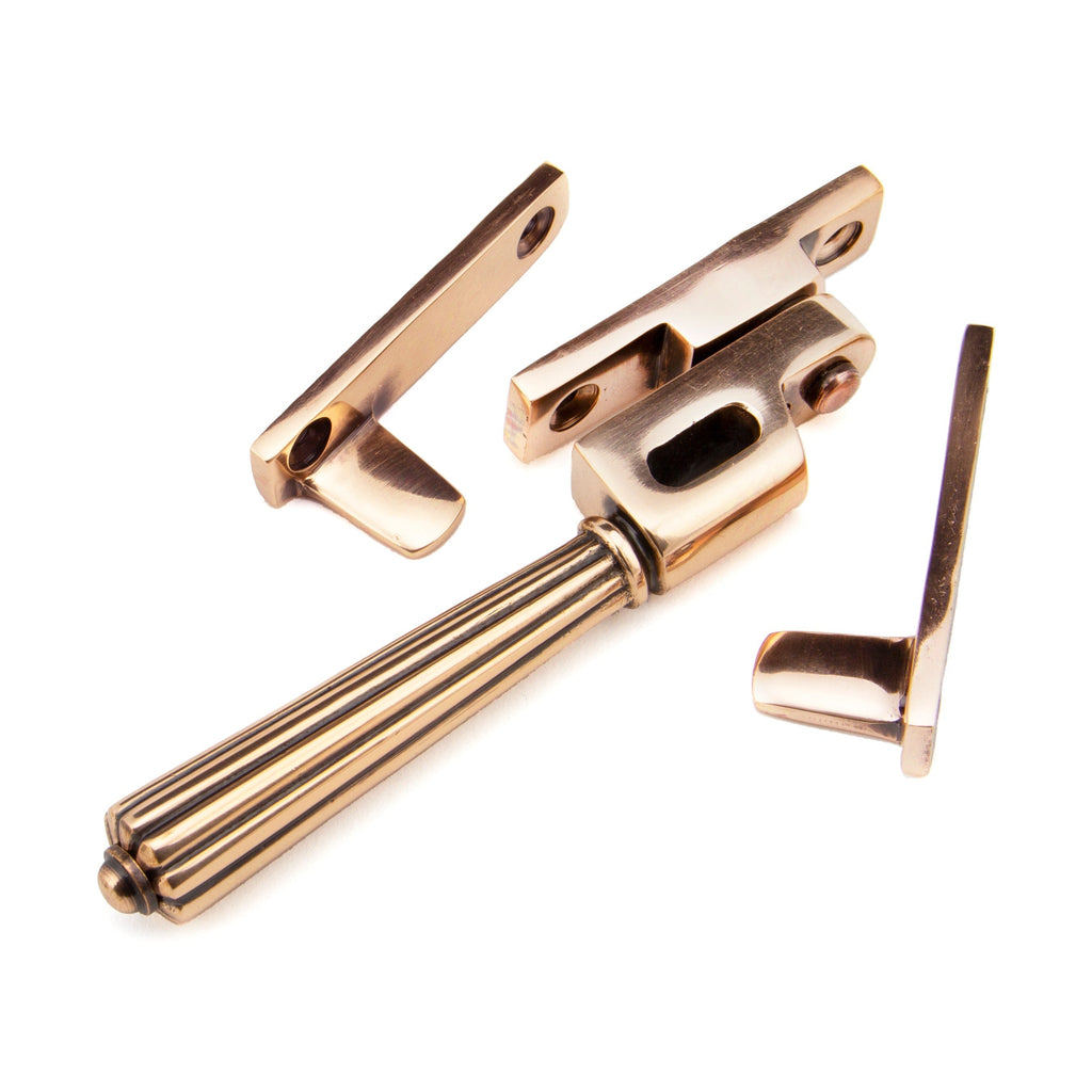 Polished Bronze Night-Vent Locking Hinton Fastener | From The Anvil-Night-Vent Fasteners-Yester Home