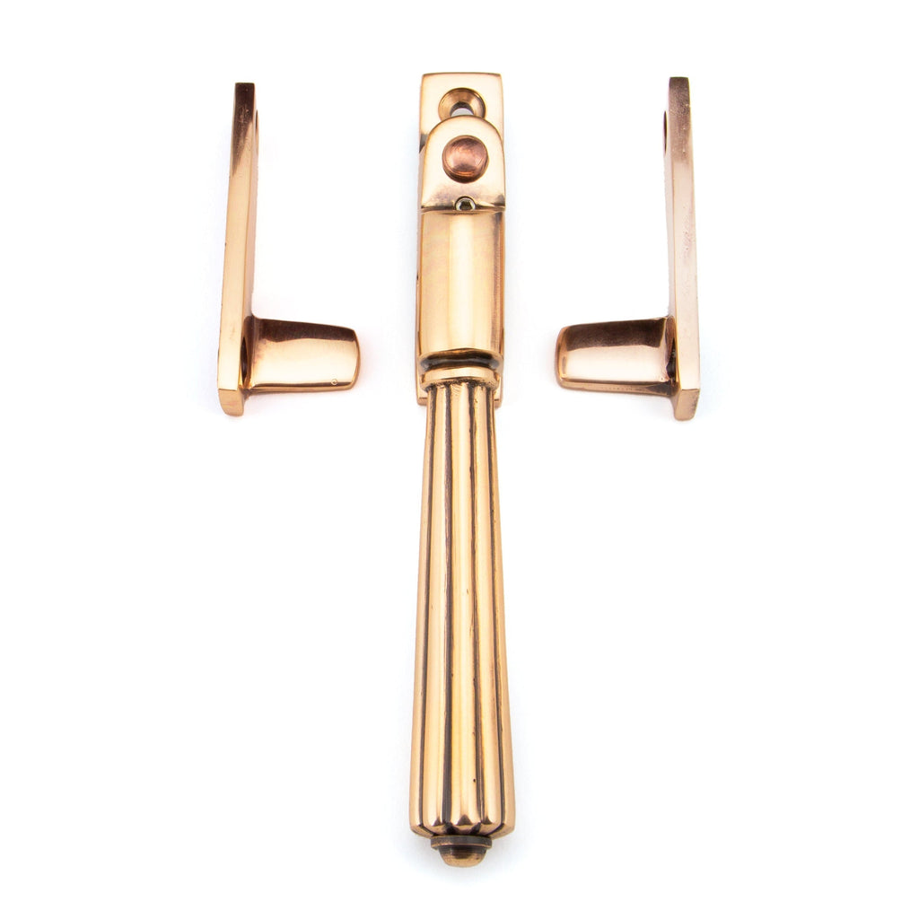 Polished Bronze Night-Vent Locking Hinton Fastener | From The Anvil-Night-Vent Fasteners-Yester Home