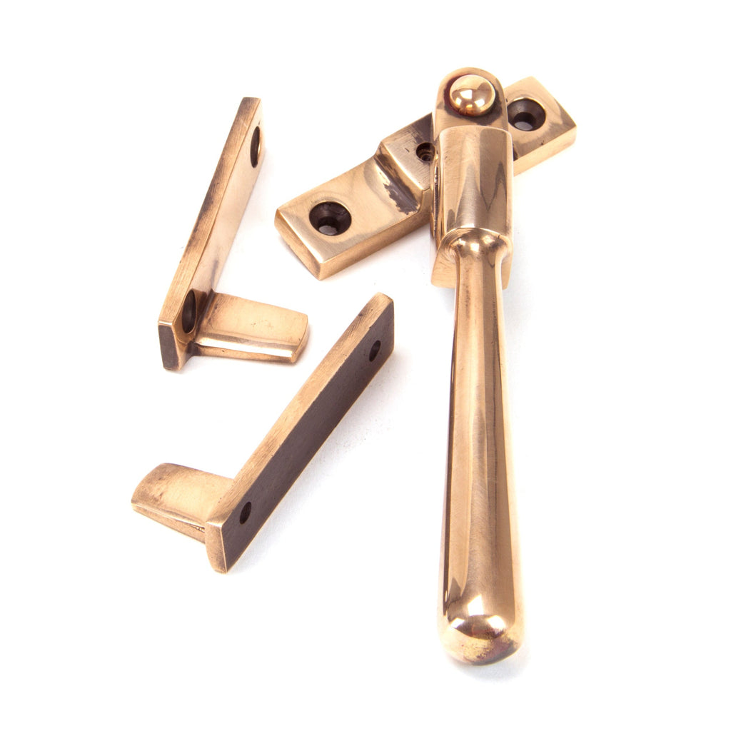 Polished Bronze Night-Vent Locking Newbury Fastener | From The Anvil-Night-Vent Fasteners-Yester Home