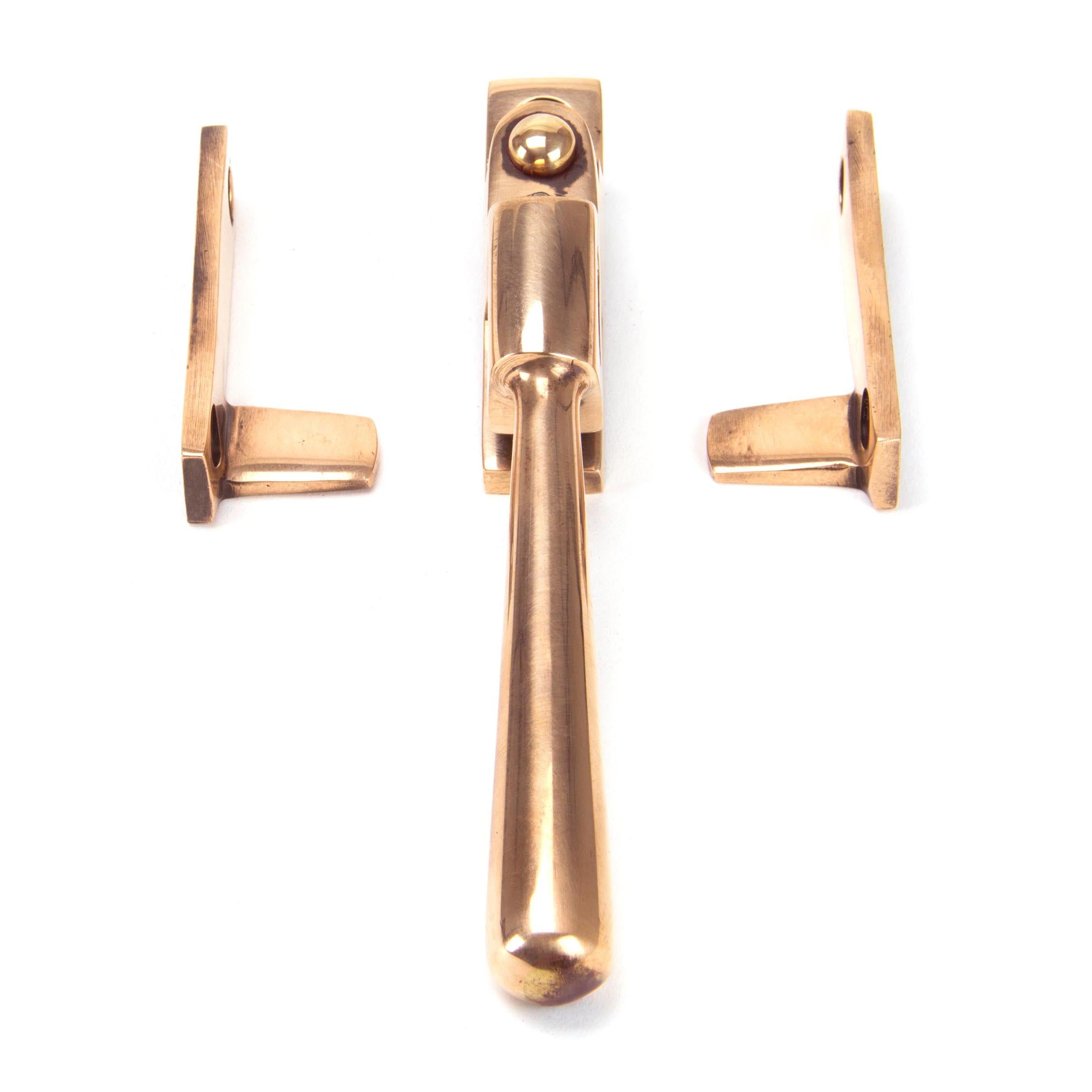 Polished Bronze Night-Vent Locking Newbury Fastener | From The Anvil - Night-Vent Fasteners - From The Anvil - Yester Home