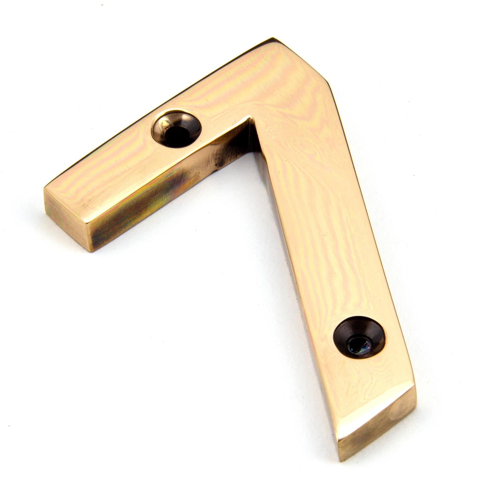 Polished Bronze Numeral 7 | From The Anvil - Numerals - From The Anvil - Yester Home