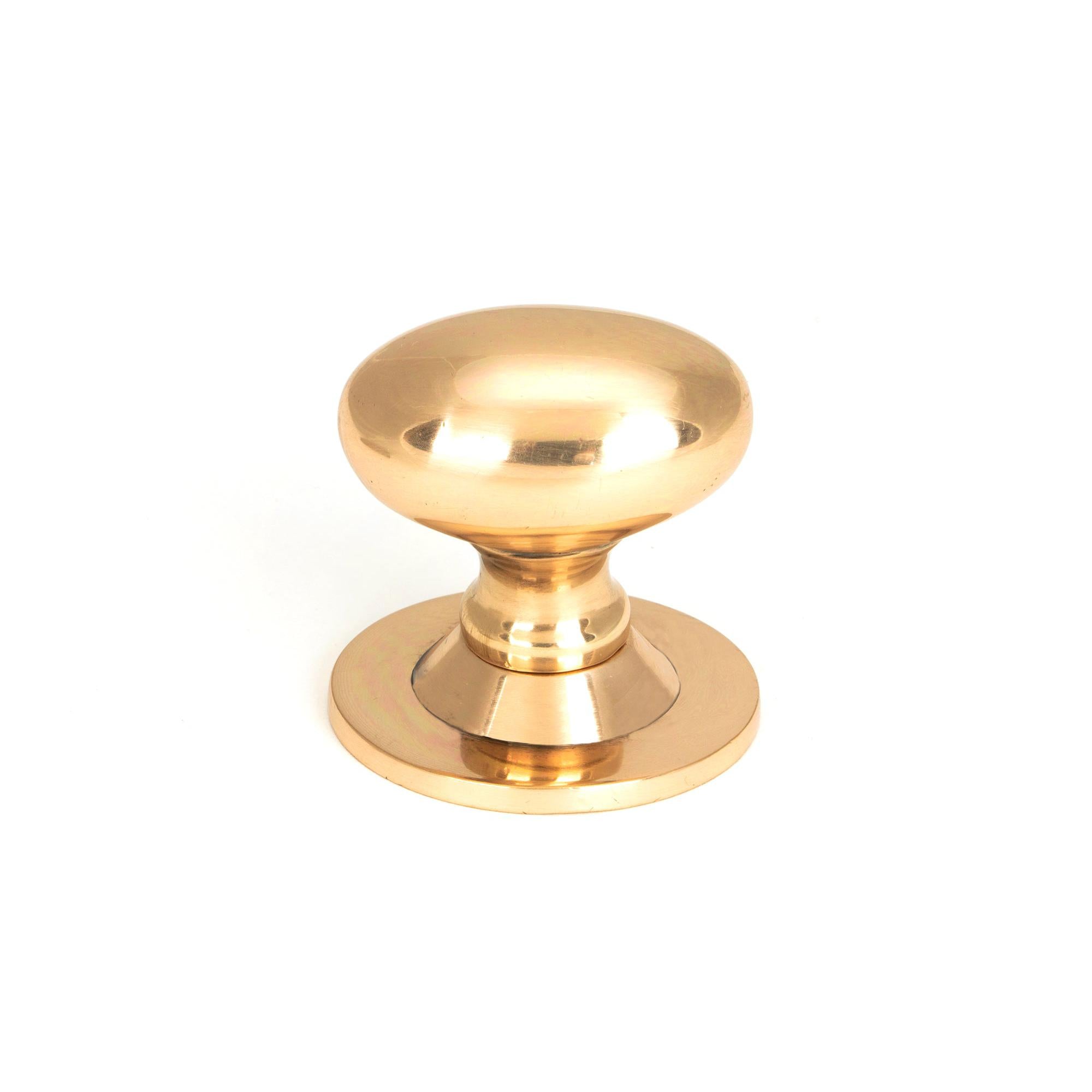 Polished Bronze Oval Cabinet Knob 40mm | From The Anvil - Cabinet Knobs - From The Anvil - Yester Home