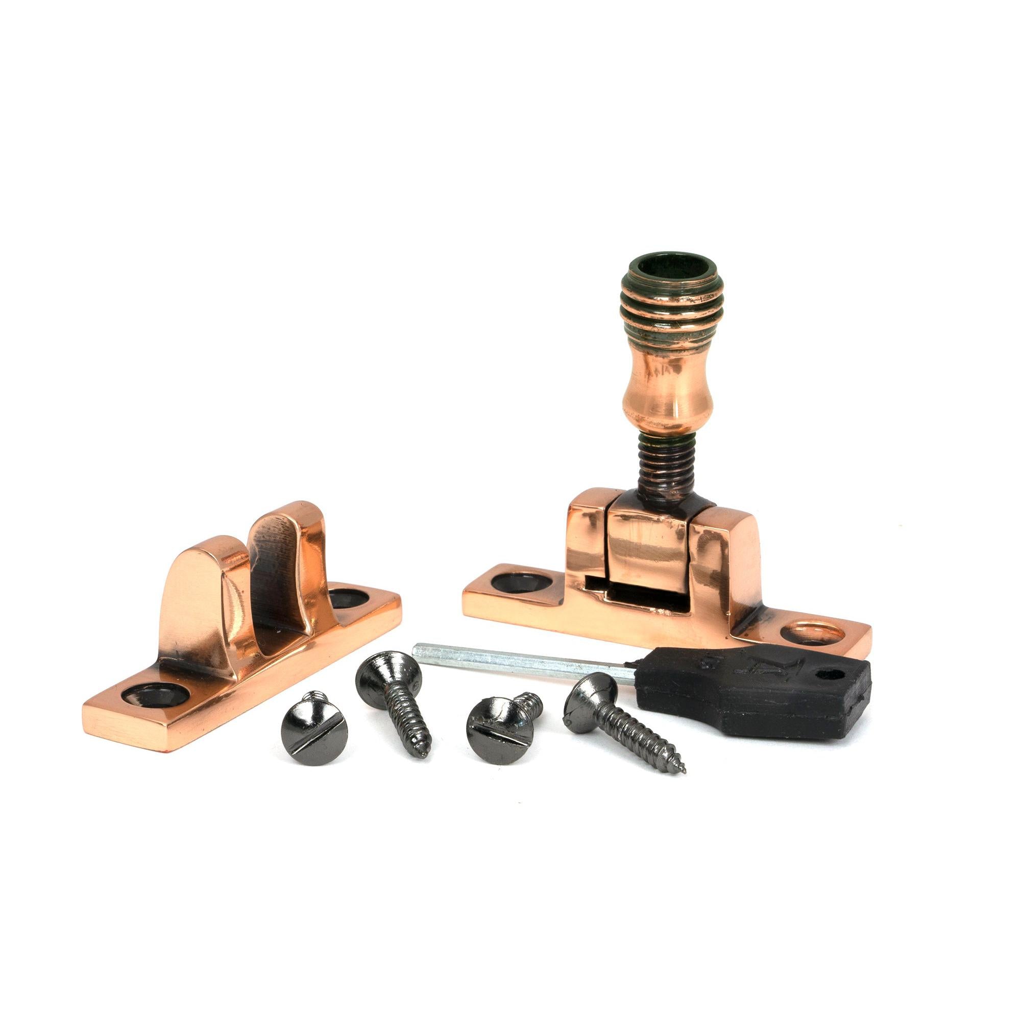Polished Bronze Prestbury Brighton Fastener - Narrow (Square) | From The Anvil - Brighton Fasteners - From The Anvil - Yester Home
