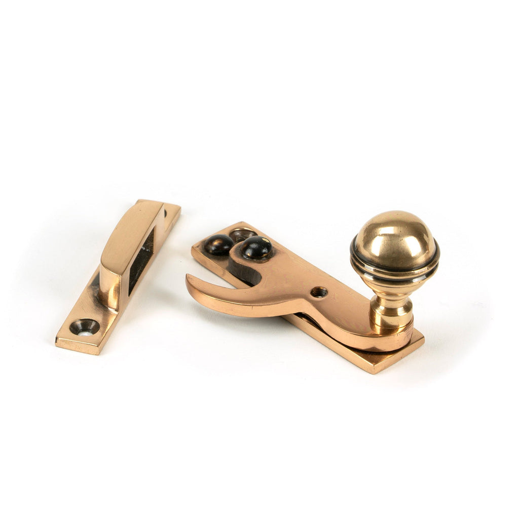 Polished Bronze Prestbury Sash Hook Fastener | From The Anvil-Sash Hook Fasteners-Yester Home