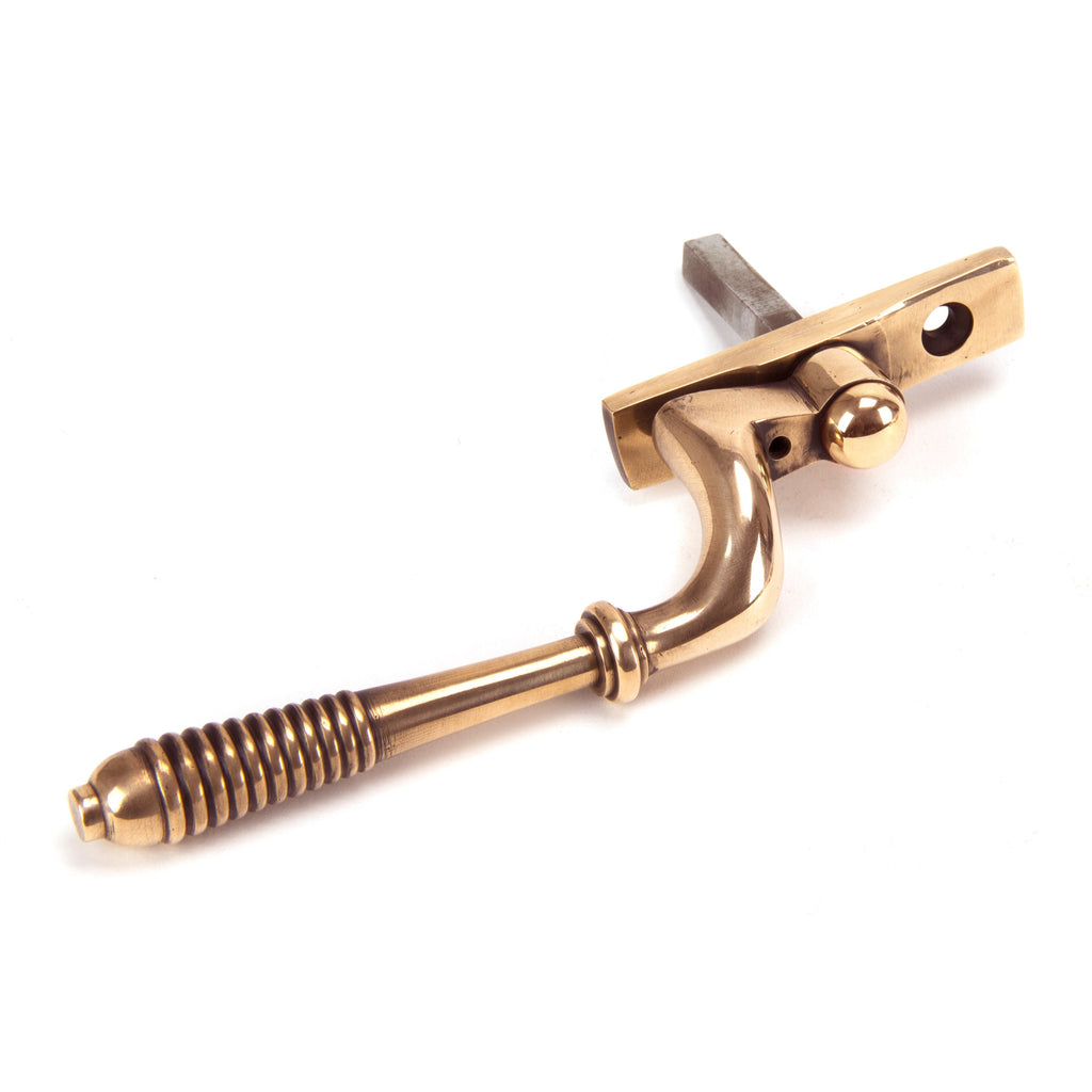 Polished Bronze Reeded Espag - RH | From The Anvil-Espag. Fasteners-Yester Home