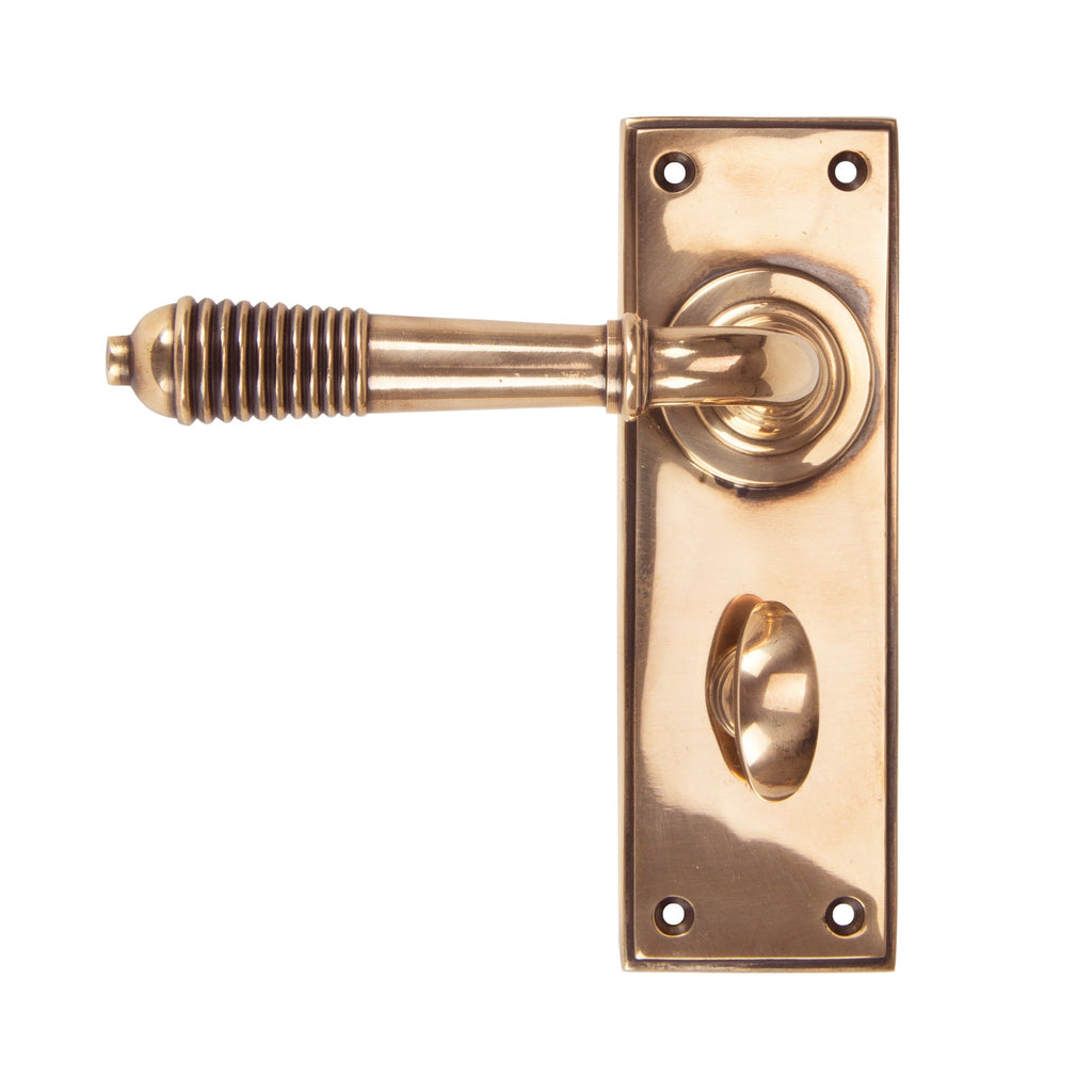 Polished Bronze Reeded Lever Bathroom Set | From The Anvil-Lever Bathroom-Yester Home