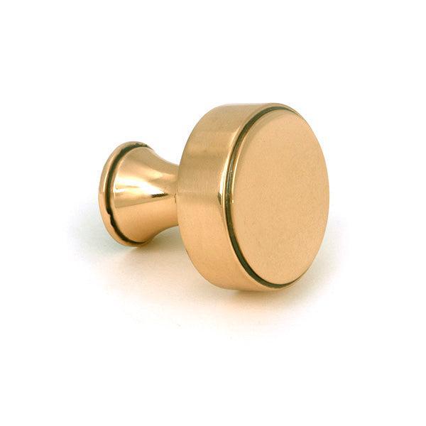 Polished Bronze Scully Cabinet Knob - 25mm - Cabinet Knobs - From The Anvil - Yester Home