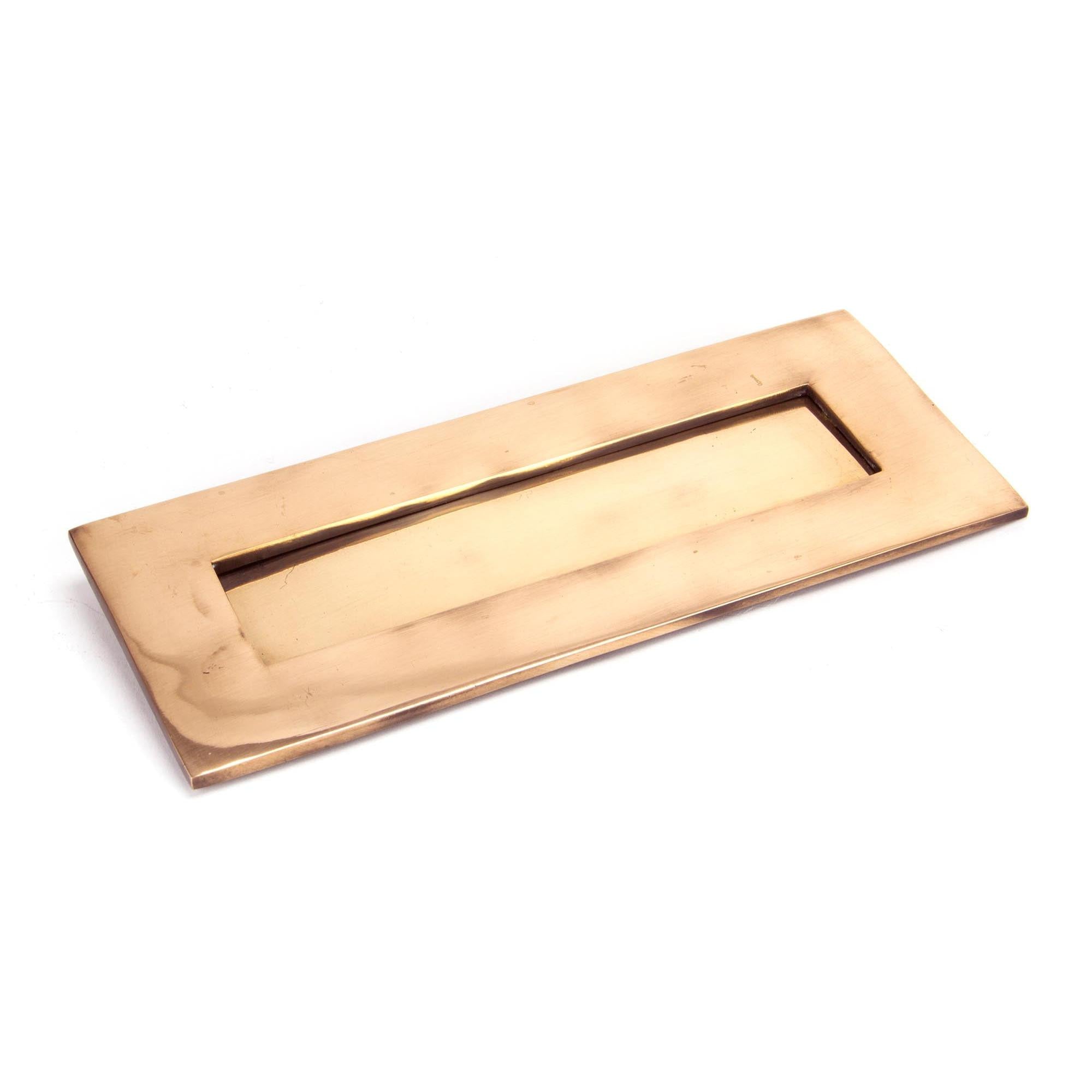 Polished Bronze Small Letter Plate | From The Anvil - Letter Plates - From The Anvil - Yester Home