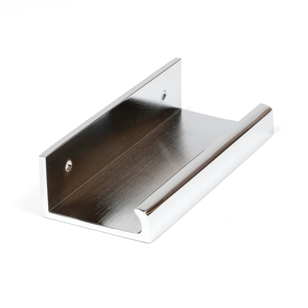 Polished Chrome 100mm Plain Edge Pull | From The Anvil-Cabinet Pulls-Yester Home