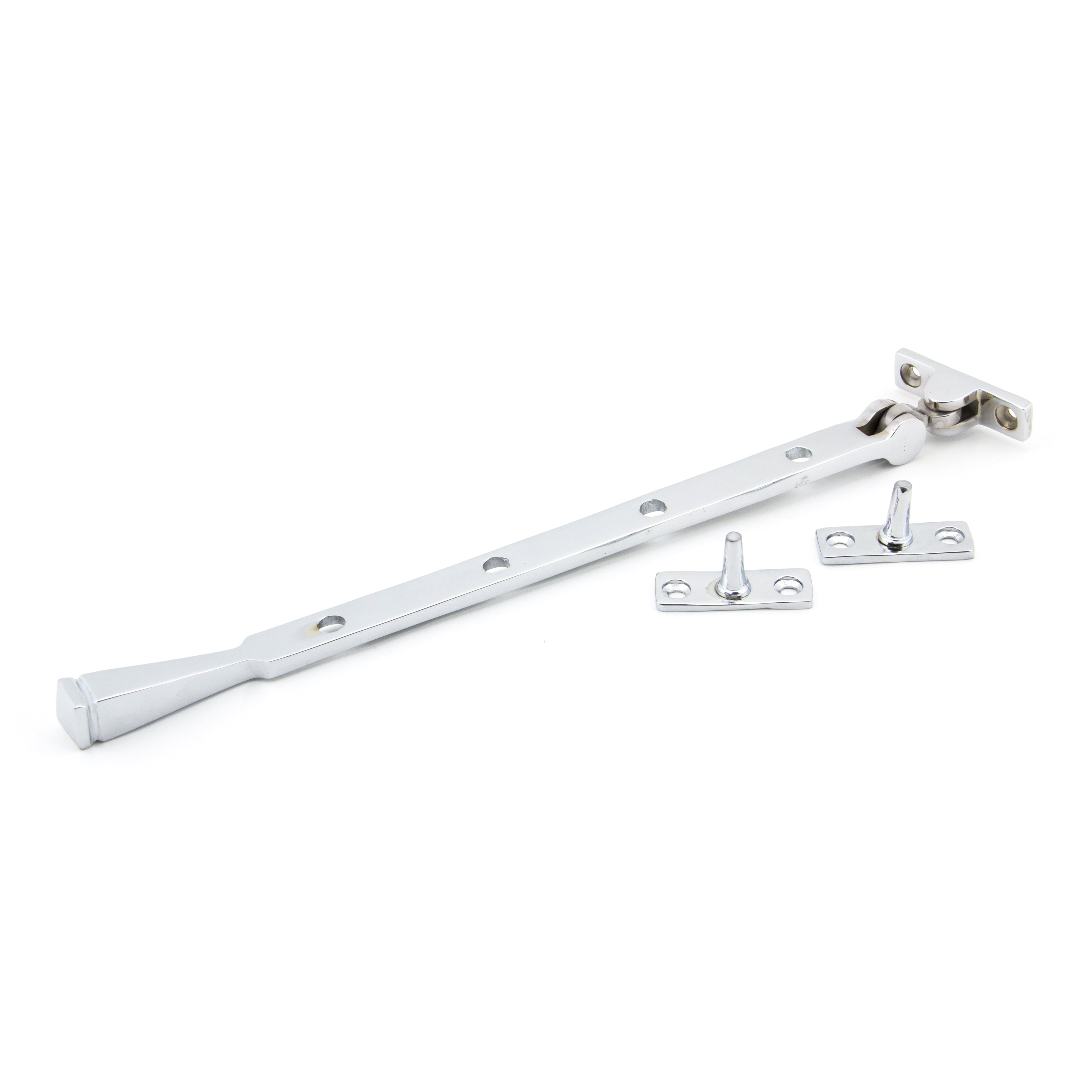 Polished Chrome 12" Avon Stay | From The Anvil-Stays-Yester Home