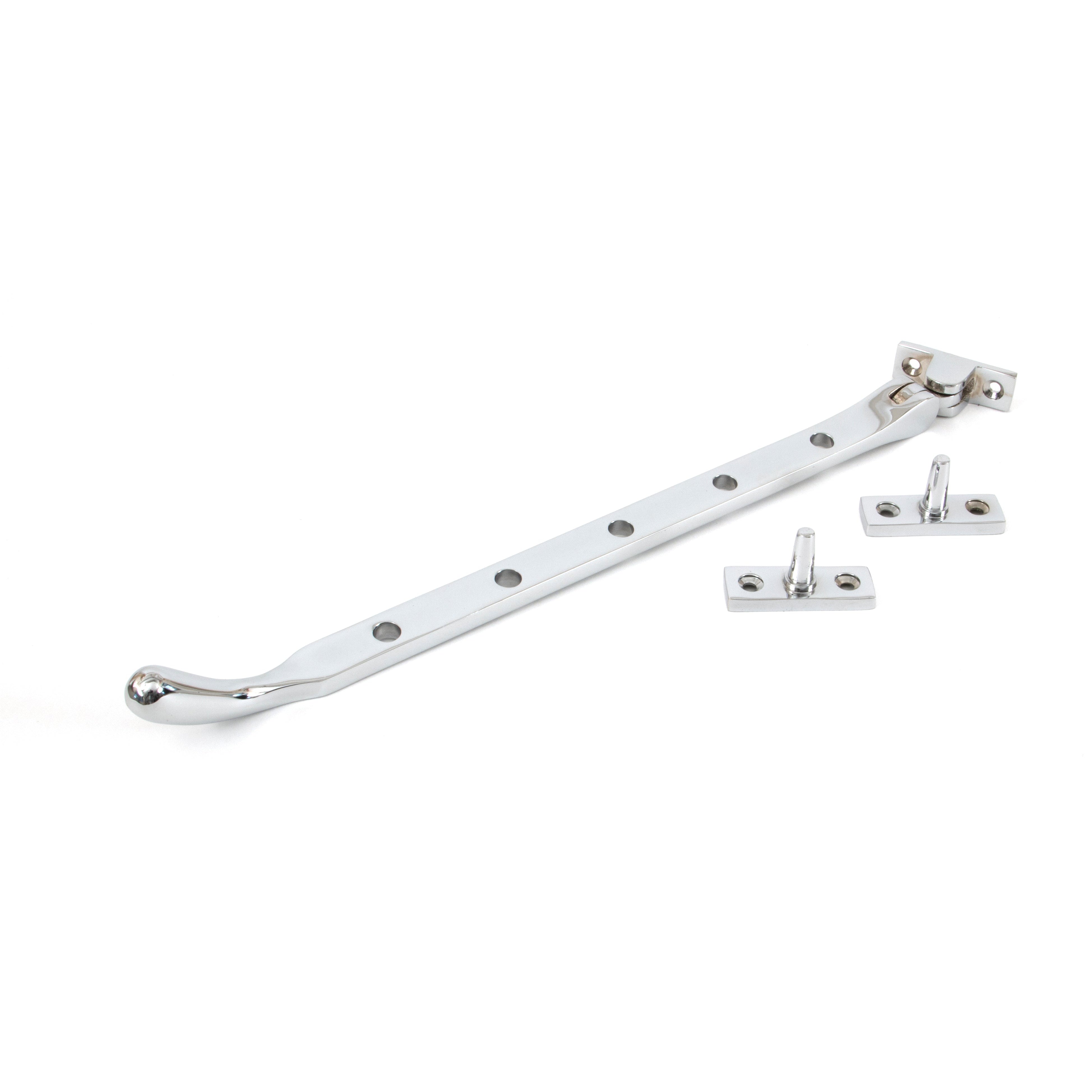 Polished Chrome 12" Peardrop Stay | From The Anvil-Stays-Yester Home