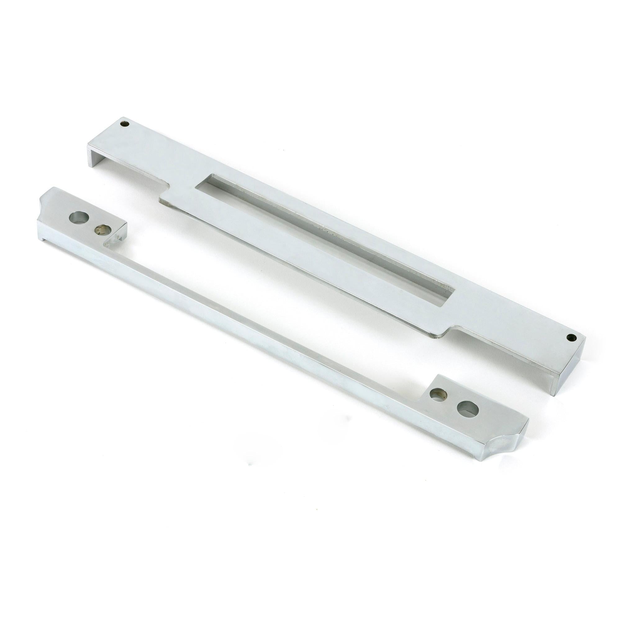 Polished Chrome ½" Rebate Kit for Euro Din Sash Lock - Euro Locks - From The Anvil - Yester Home