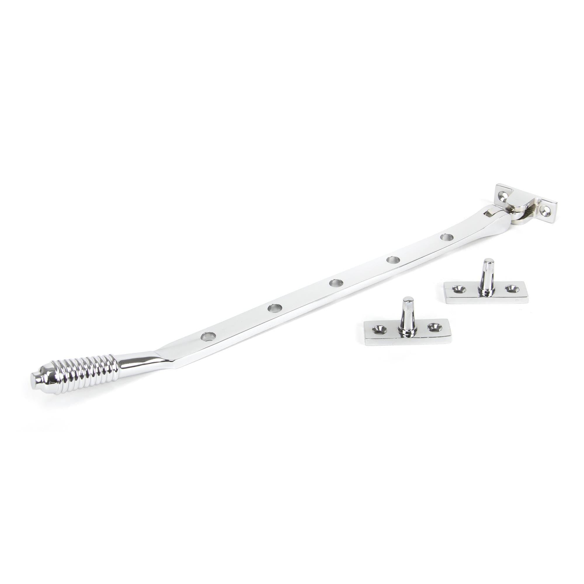 Polished Chrome 12" Reeded Stay | From The Anvil - Stays - From The Anvil - Yester Home