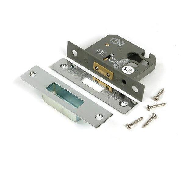 Polished Chrome 2½" Euro Profile Dead Lock - Deadlocks & Deadbolts - From The Anvil - Yester Home