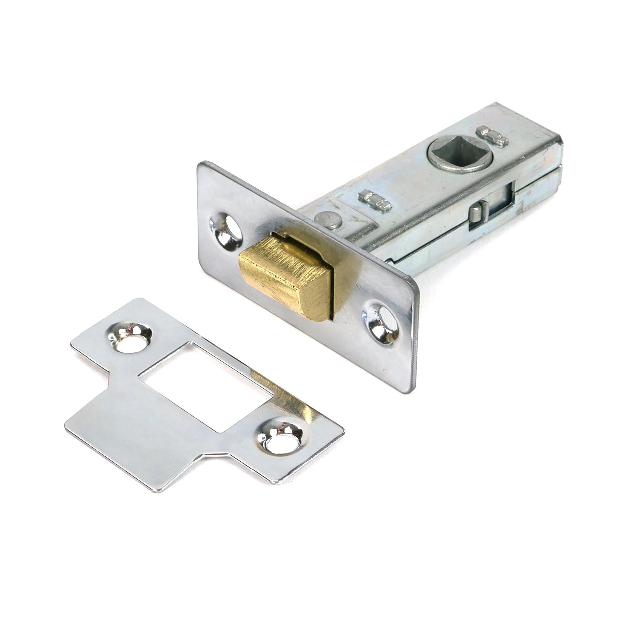 Polished Chrome 2½" Tubular Mortice Latch - Latches - From The Anvil - Yester Home