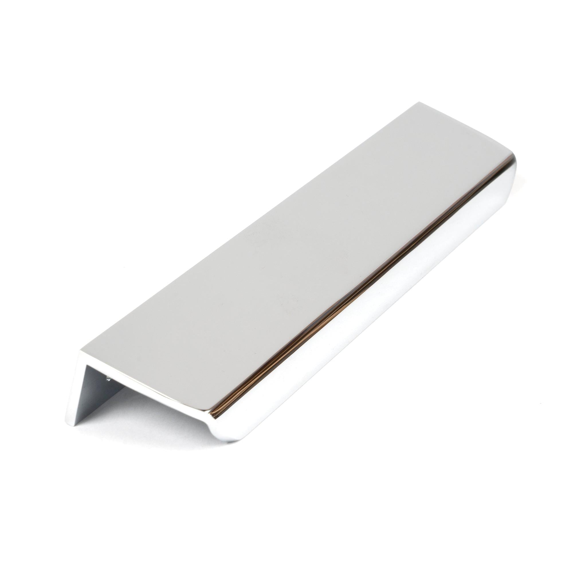 Polished Chrome 200mm Moore Edge Pull | From The Anvil - Cabinet Pulls - From The Anvil - Yester Home