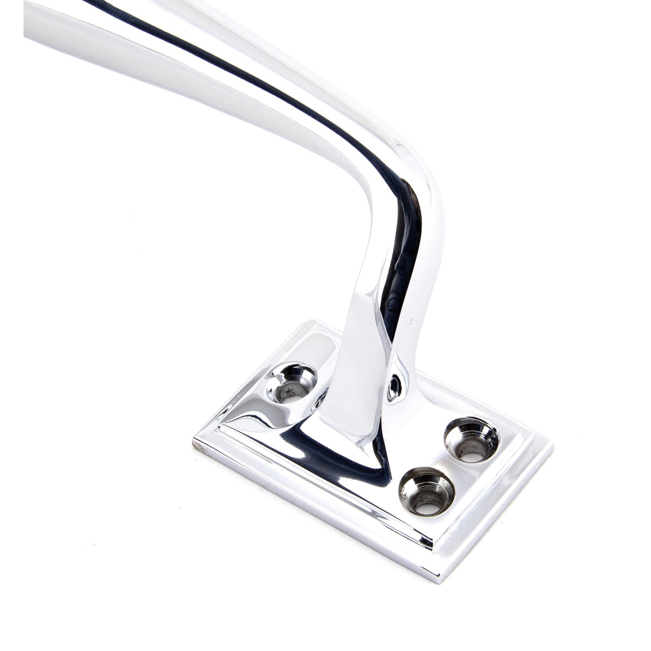 Polished Chrome 230mm Art Deco Pull Handle | From The Anvil - Pull Handles - From The Anvil - Yester Home