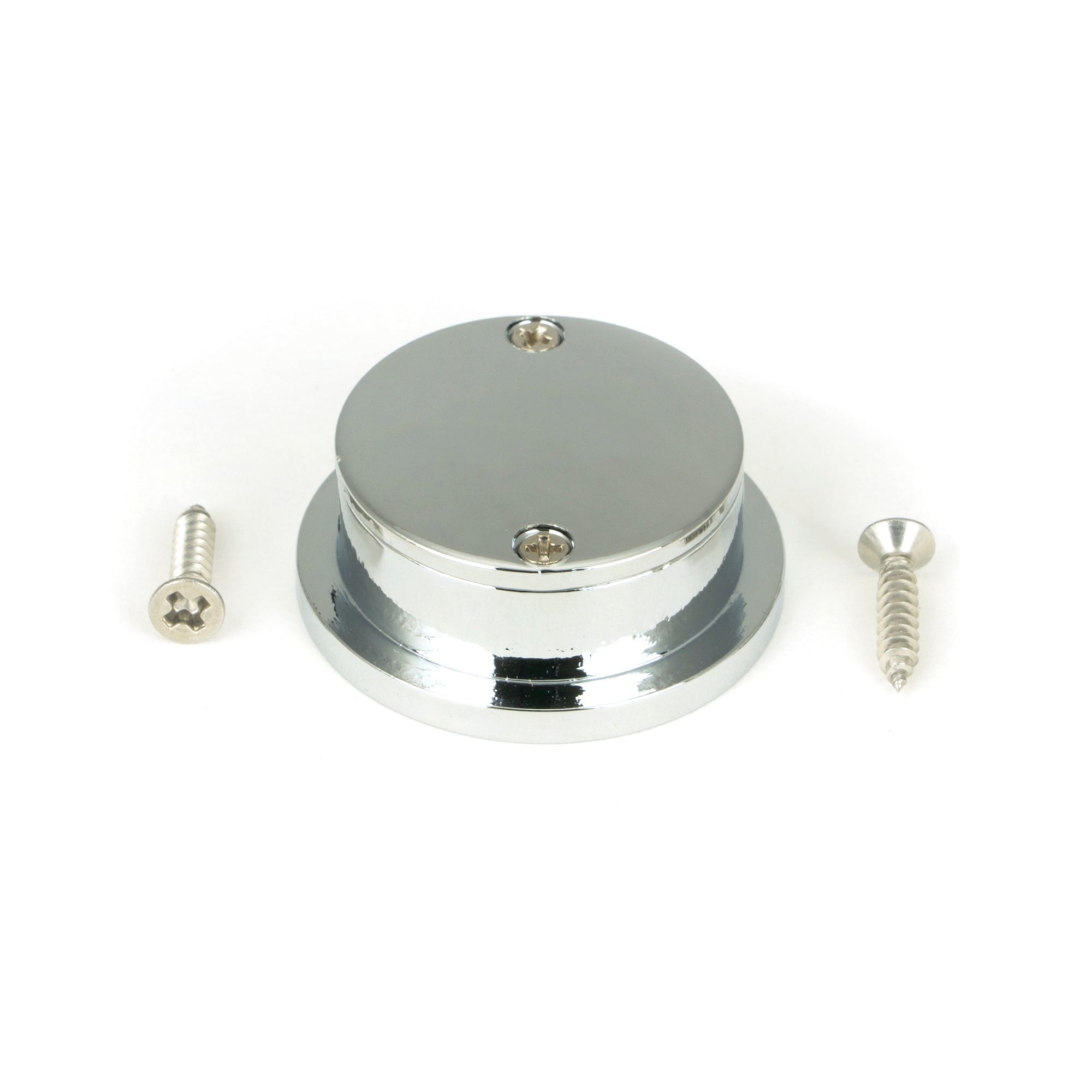 Polished Chrome 34mm Round Finger Edge Pull | From The Anvil-Cabinet Pulls-Yester Home