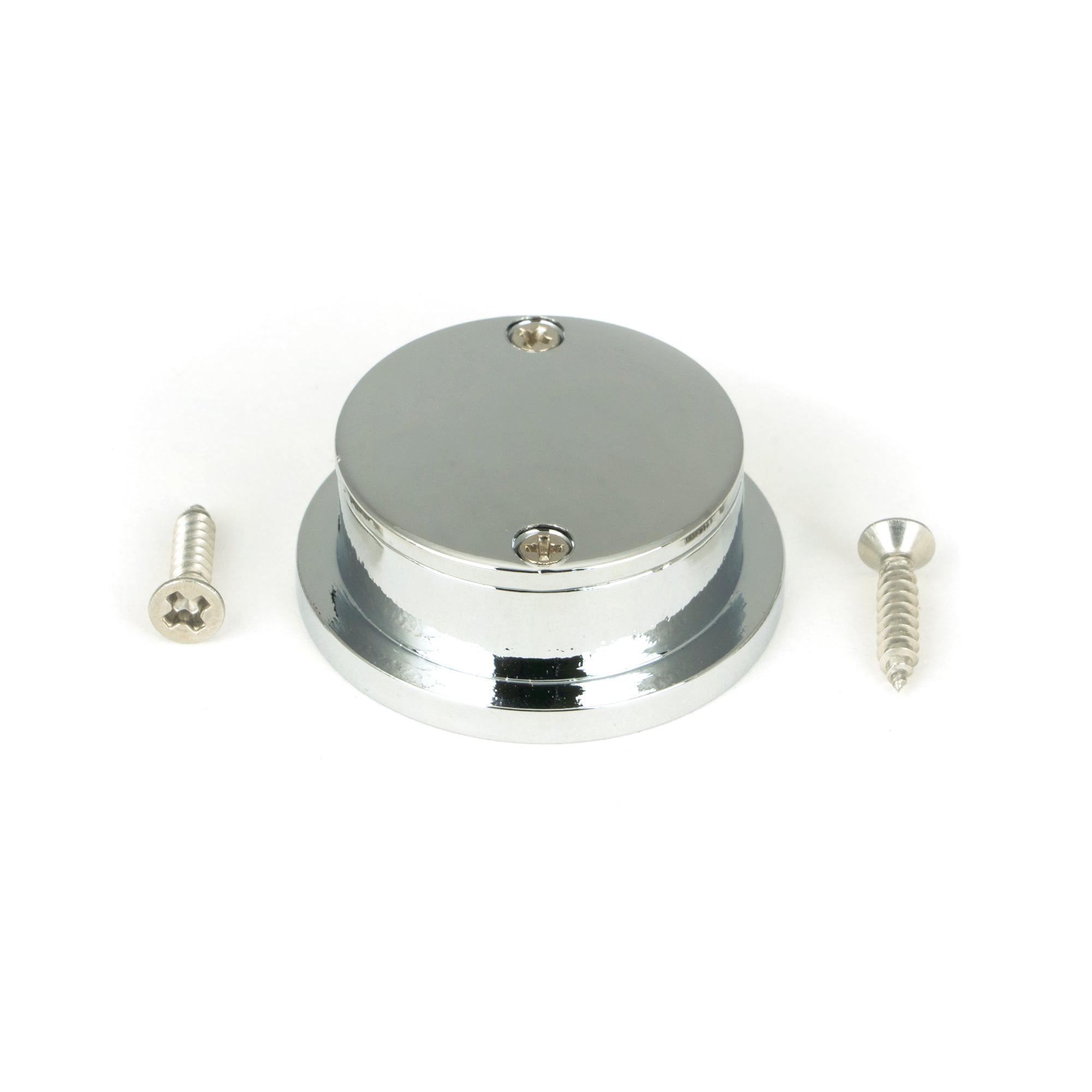 Polished Chrome 34mm Round Finger Edge Pull | From The Anvil - Cabinet Pulls - From The Anvil - Yester Home