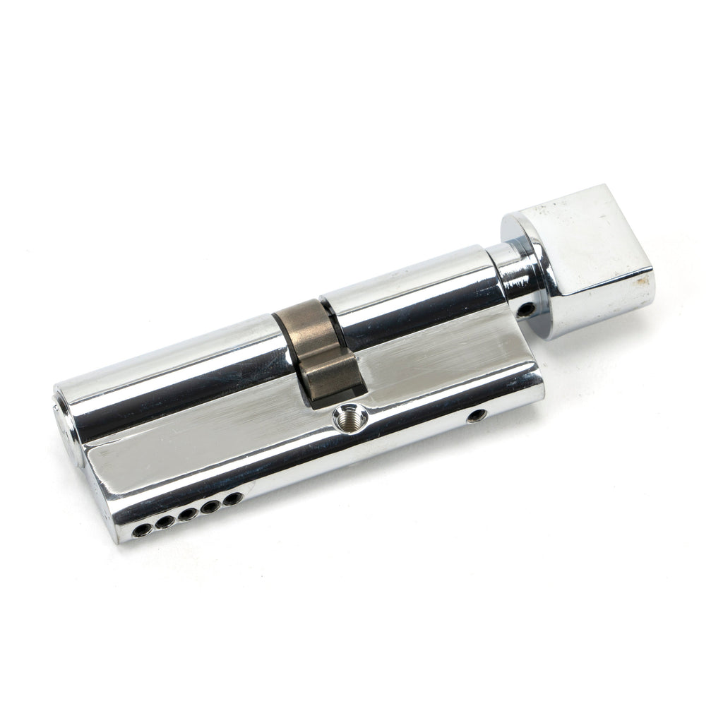Polished Chrome 35T/45 5pin Euro Cylinder/Thumbturn | From The Anvil-Euro Cylinders-Yester Home