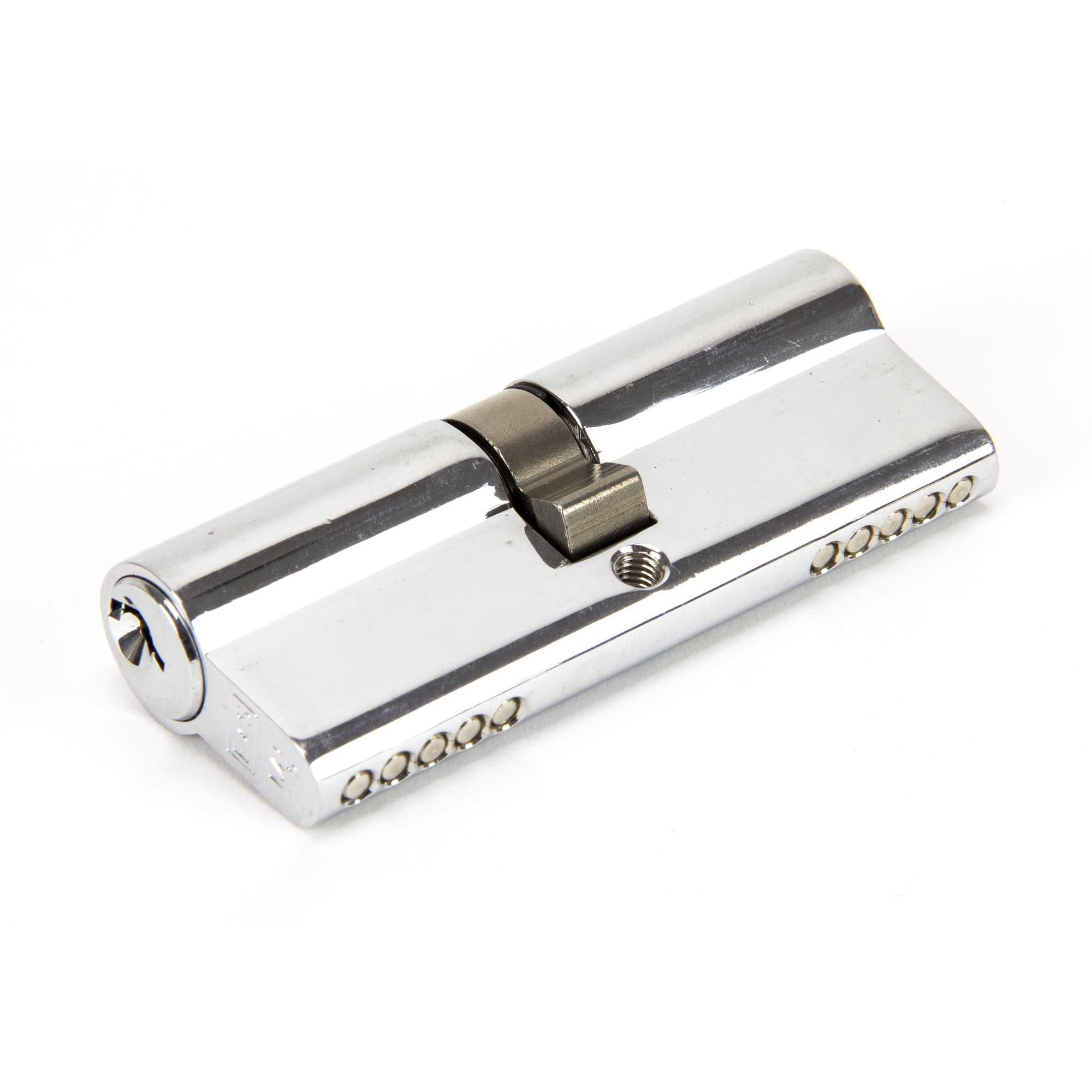 Polished Chrome 40/40 5pin Euro Cylinder KA | From The Anvil - Euro Cylinders - From The Anvil - Yester Home
