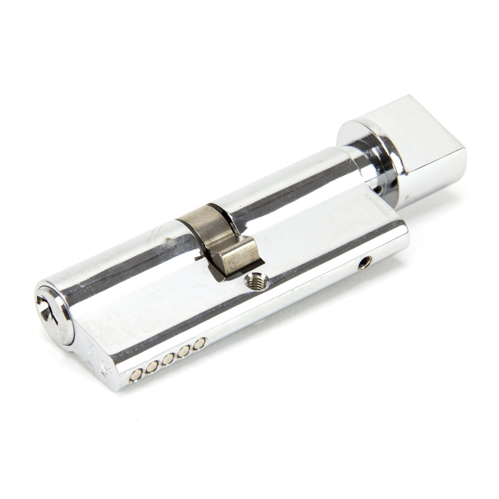Polished Chrome 40/40 Euro Cylinder/Thumbturn | From The Anvil-Euro Cylinders-Yester Home
