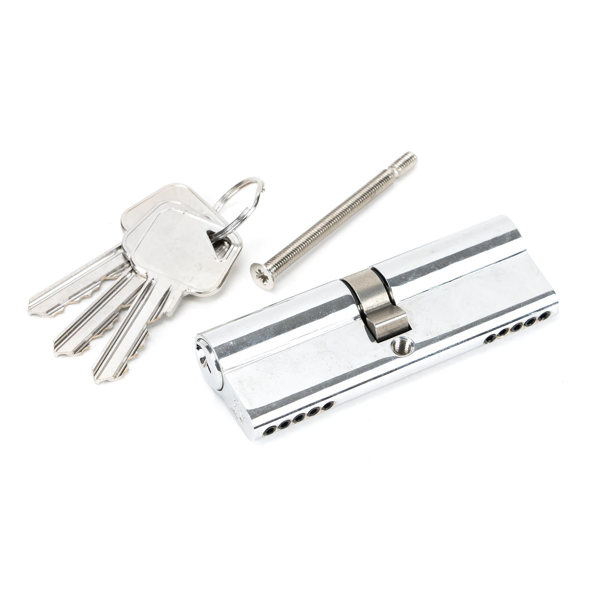 Polished Chrome 45/45 5pin Euro Cylinder | From The Anvil - Euro Cylinders - From The Anvil - Yester Home