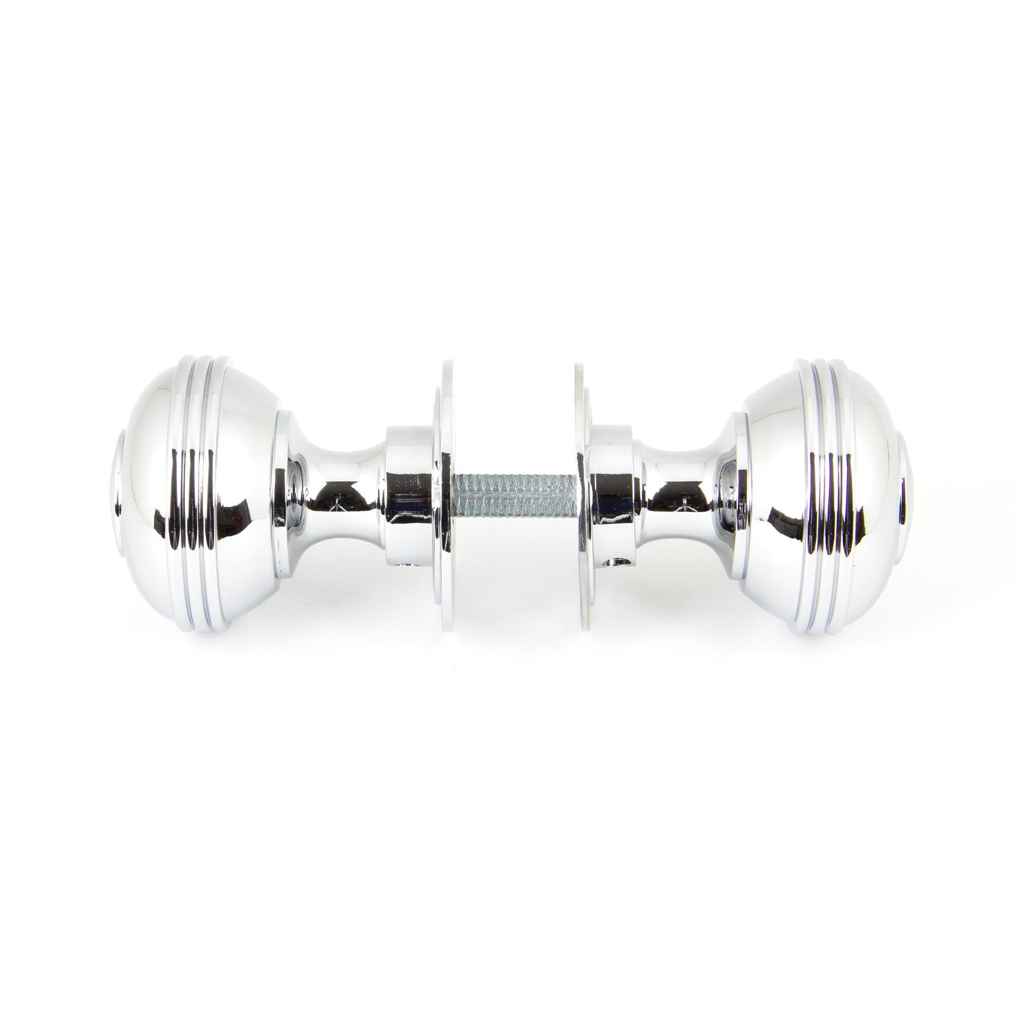 Polished Chrome 50mm Prestbury Mortice/Rim Knob Set | From The Anvil - Mortice Knobs - From The Anvil - Yester Home