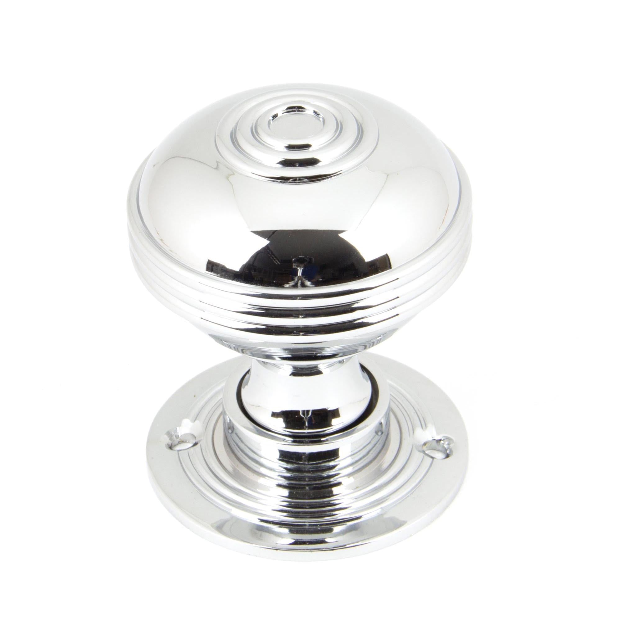 Polished Chrome 50mm Prestbury Mortice/Rim Knob Set | From The Anvil - Mortice Knobs - From The Anvil - Yester Home