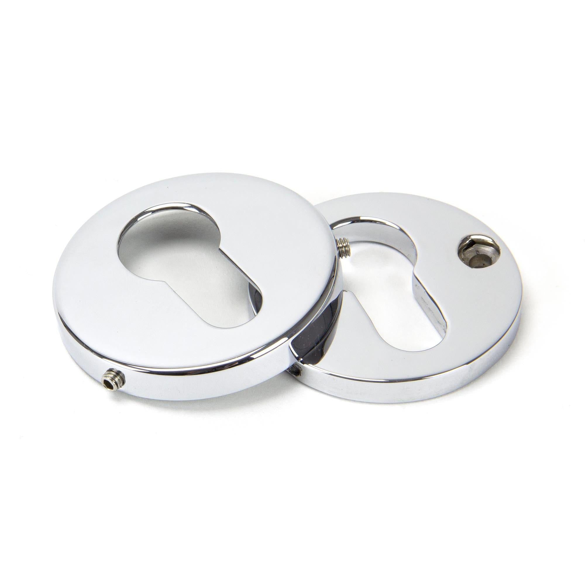 Polished Chrome 52mm Regency Concealed Escutcheon | From The Anvil - Euro Escutcheons - From The Anvil - Yester Home