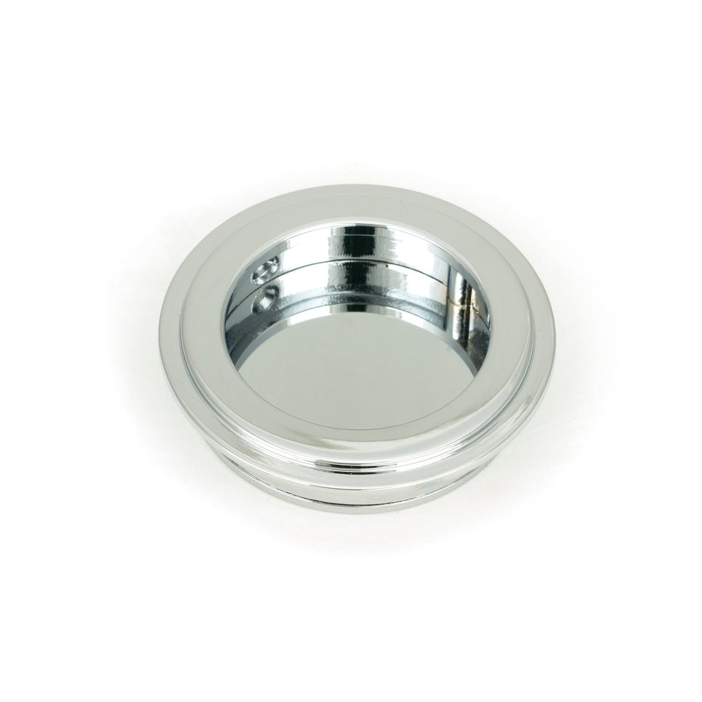 Polished Chrome 60mm Art Deco Round Pull | From The Anvil-Cabinet Pulls-Yester Home
