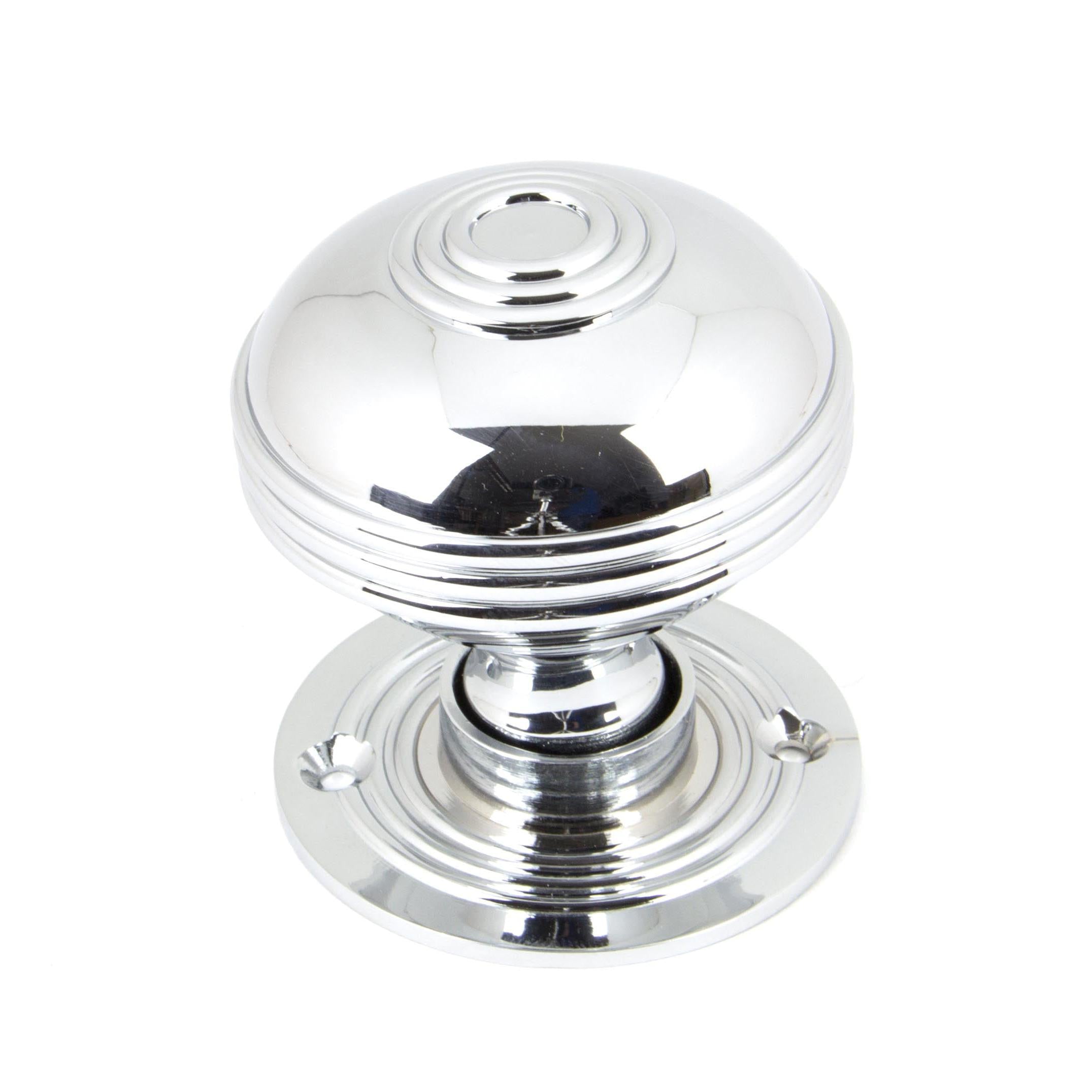 Polished Chrome 63mm Prestbury Mortice/Rim Knob Set | From The Anvil - Mortice Knobs - From The Anvil - Yester Home