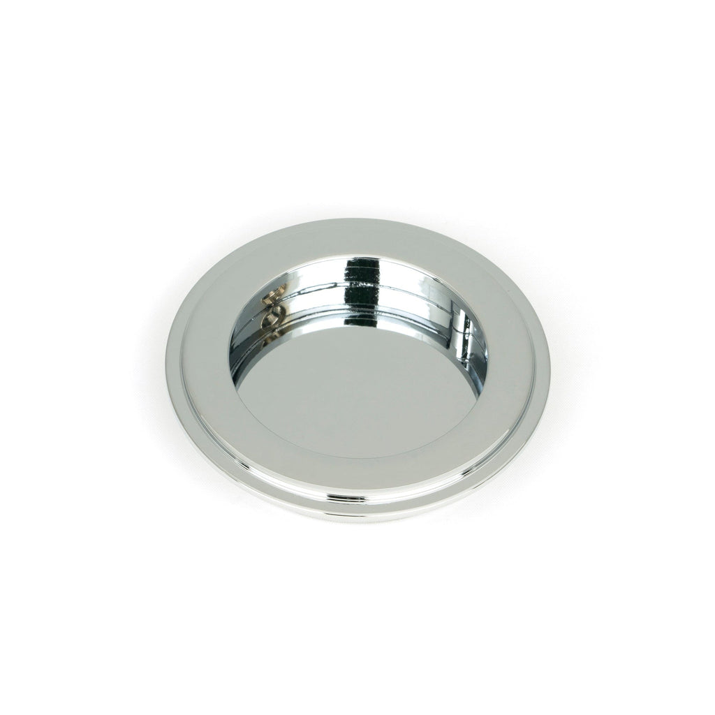 Polished Chrome 75mm Art Deco Round Pull | From The Anvil-Cabinet Pulls-Yester Home
