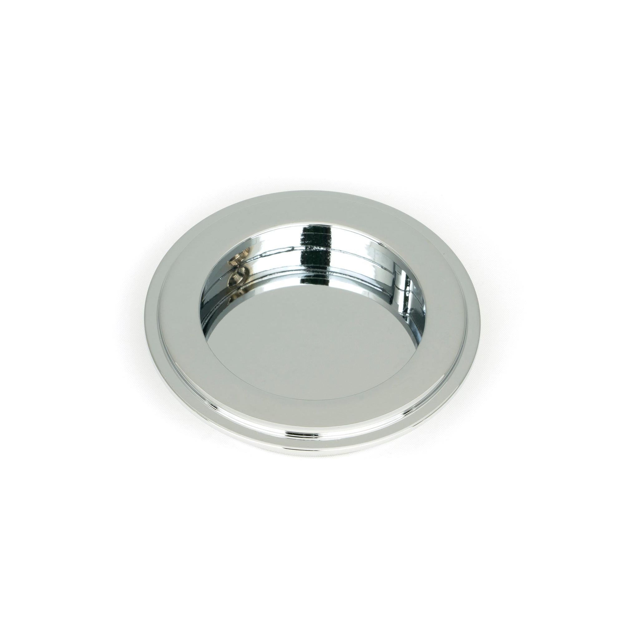 Polished Chrome 75mm Art Deco Round Pull | From The Anvil - Cabinet Pulls - From The Anvil - Yester Home