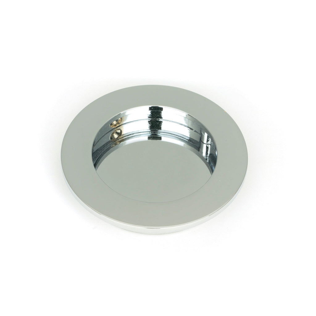 Polished Chrome 75mm Plain Round Pull | From The Anvil-Cabinet Pulls-Yester Home