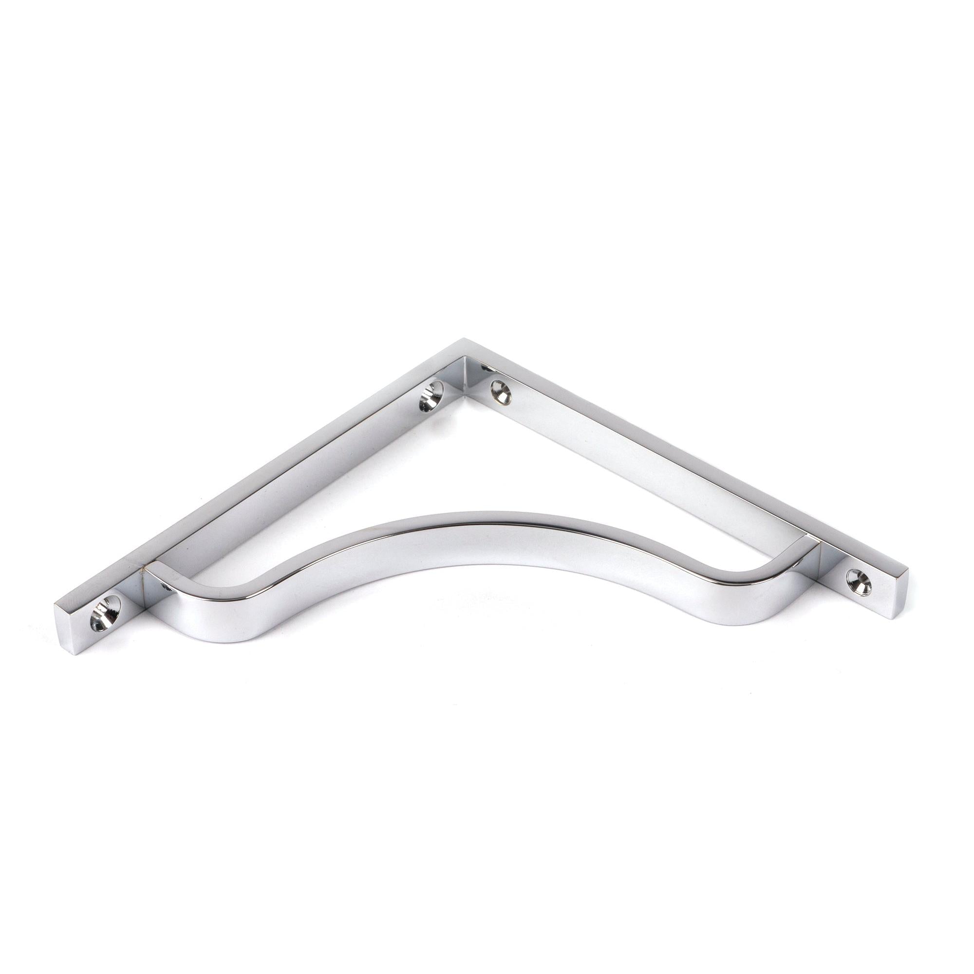 Polished Chrome Abingdon Shelf Bracket (150mm x 150mm) | From The Anvil - Shelf Brackets - From The Anvil - Yester Home