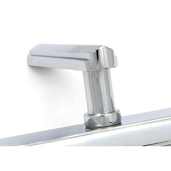 Polished Chrome Art Deco Slimline Lever Espag. Lock Set | From The Anvil-Espagnolette-Yester Home