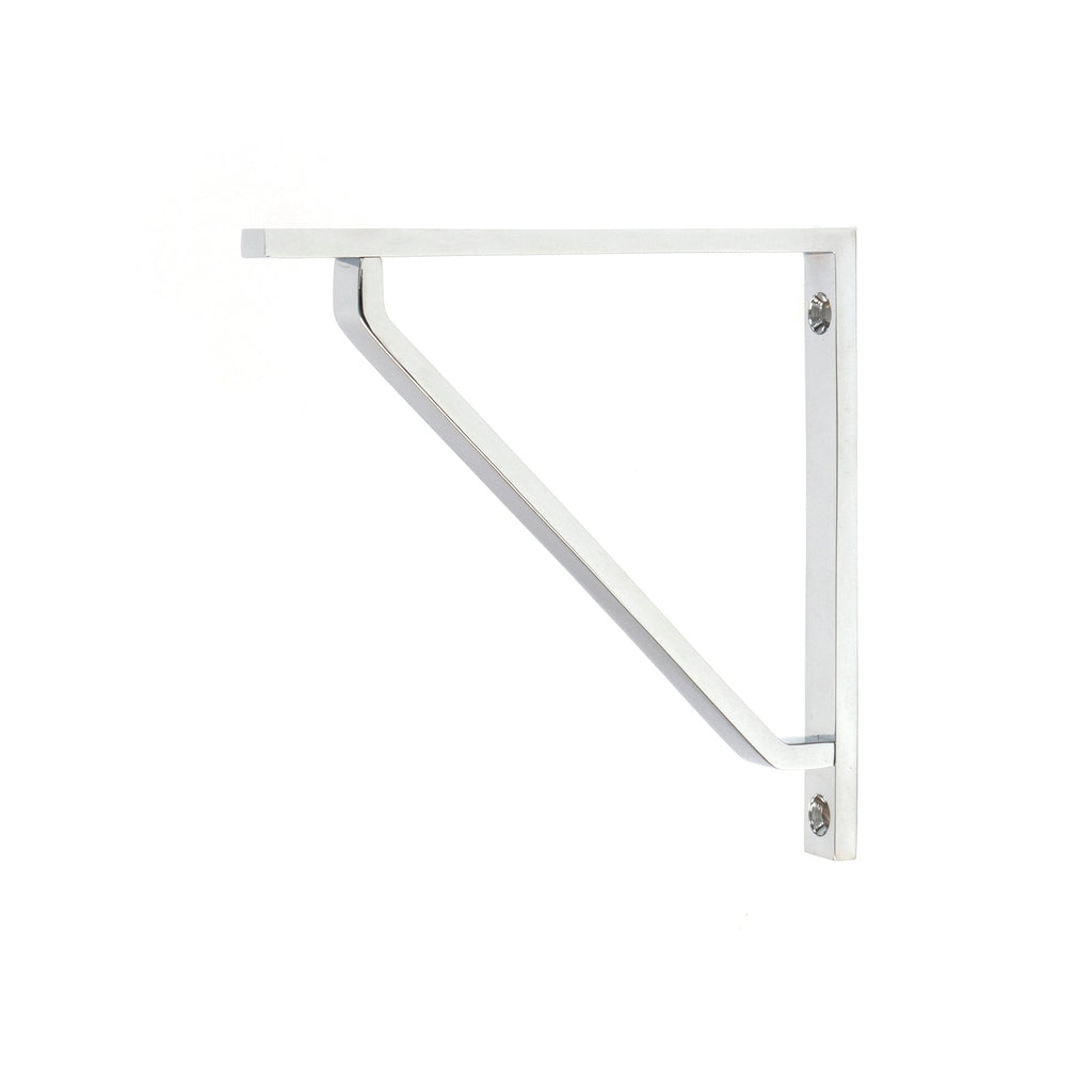 Polished Chrome Barton Shelf Bracket (150mm x 150mm) | From The Anvil-Shelf Brackets-Yester Home