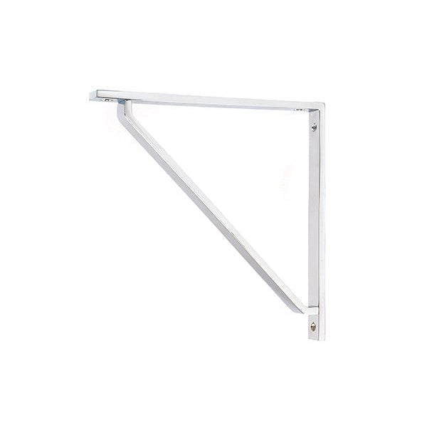 Polished Chrome Barton Shelf Bracket (200mm x 200mm) | From The Anvil-Shelf Brackets-Yester Home
