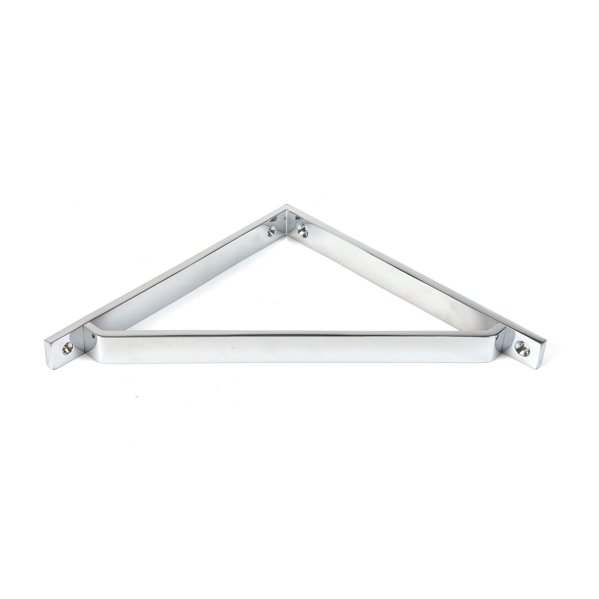 Polished Chrome Barton Shelf Bracket (200mm x 200mm) | From The Anvil - Shelf Brackets - From The Anvil - Yester Home