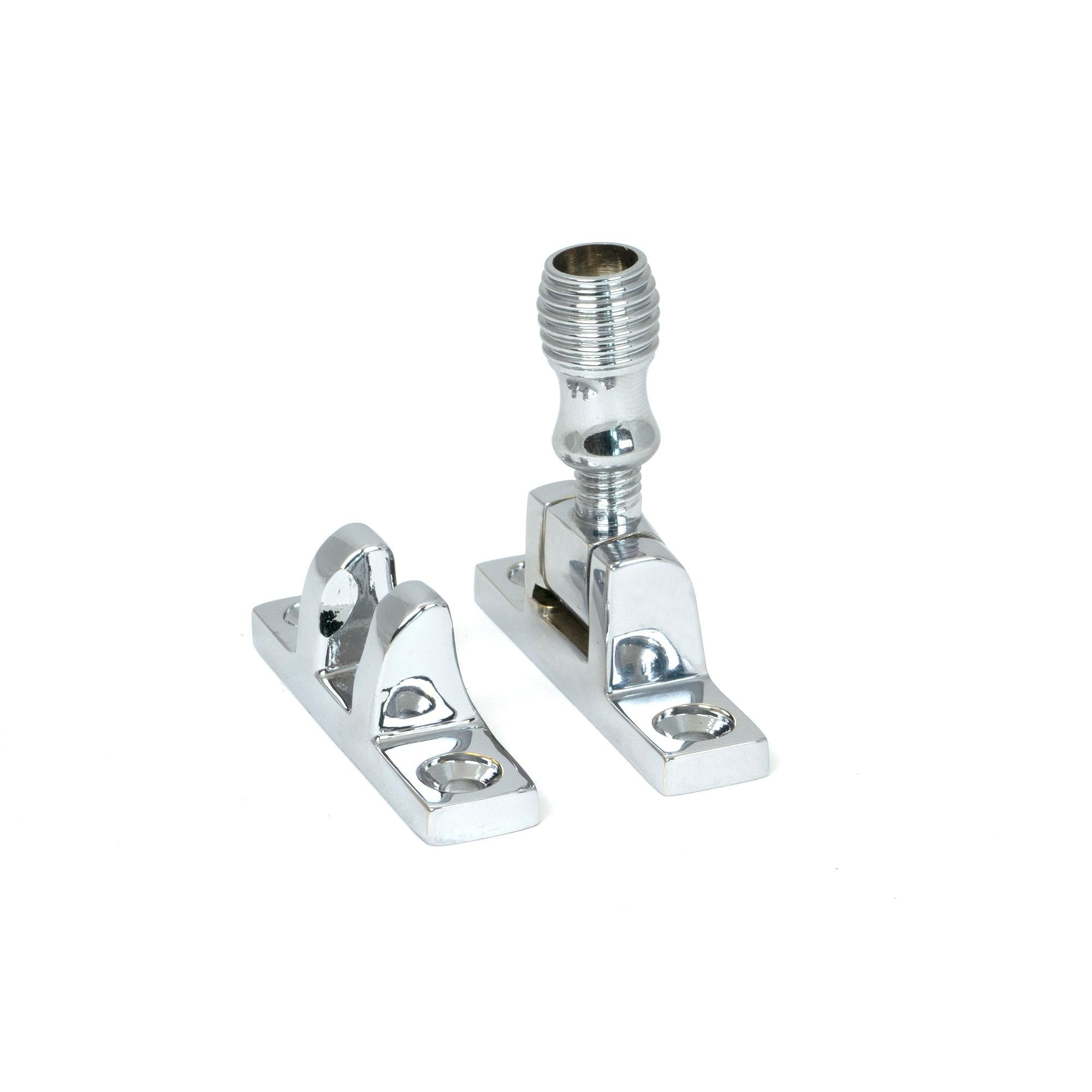 Polished Chrome Beehive Brighton Fastener - Narrow (Square) | From The Anvil - Brighton Fasteners - From The Anvil - Yester Home