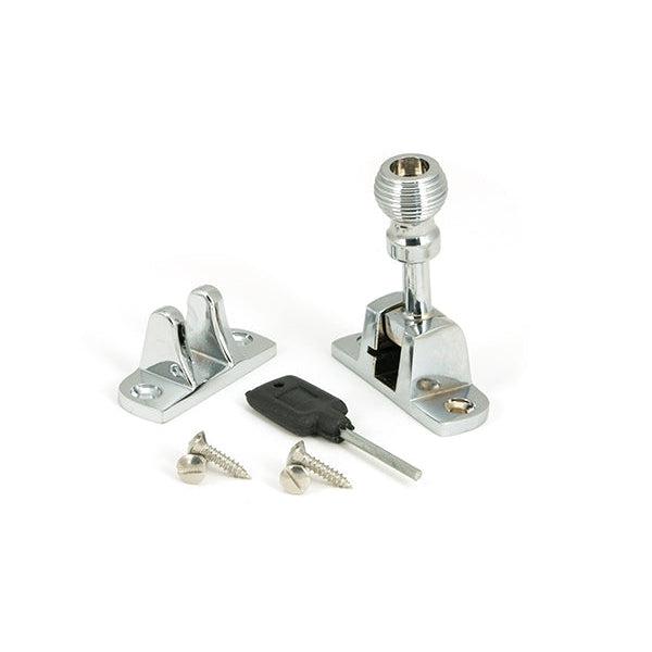 Polished Chrome Beehive Brighton Fastener (Radiused) | From The Anvil-Fasteners-Yester Home