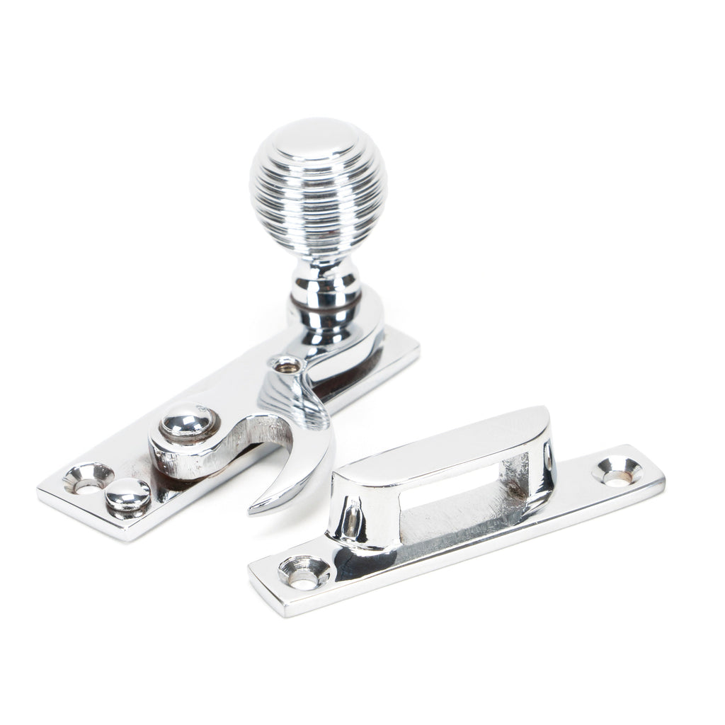 Polished Chrome Beehive Sash Hook Fastener | From The Anvil-Sash Hook Fasteners-Yester Home